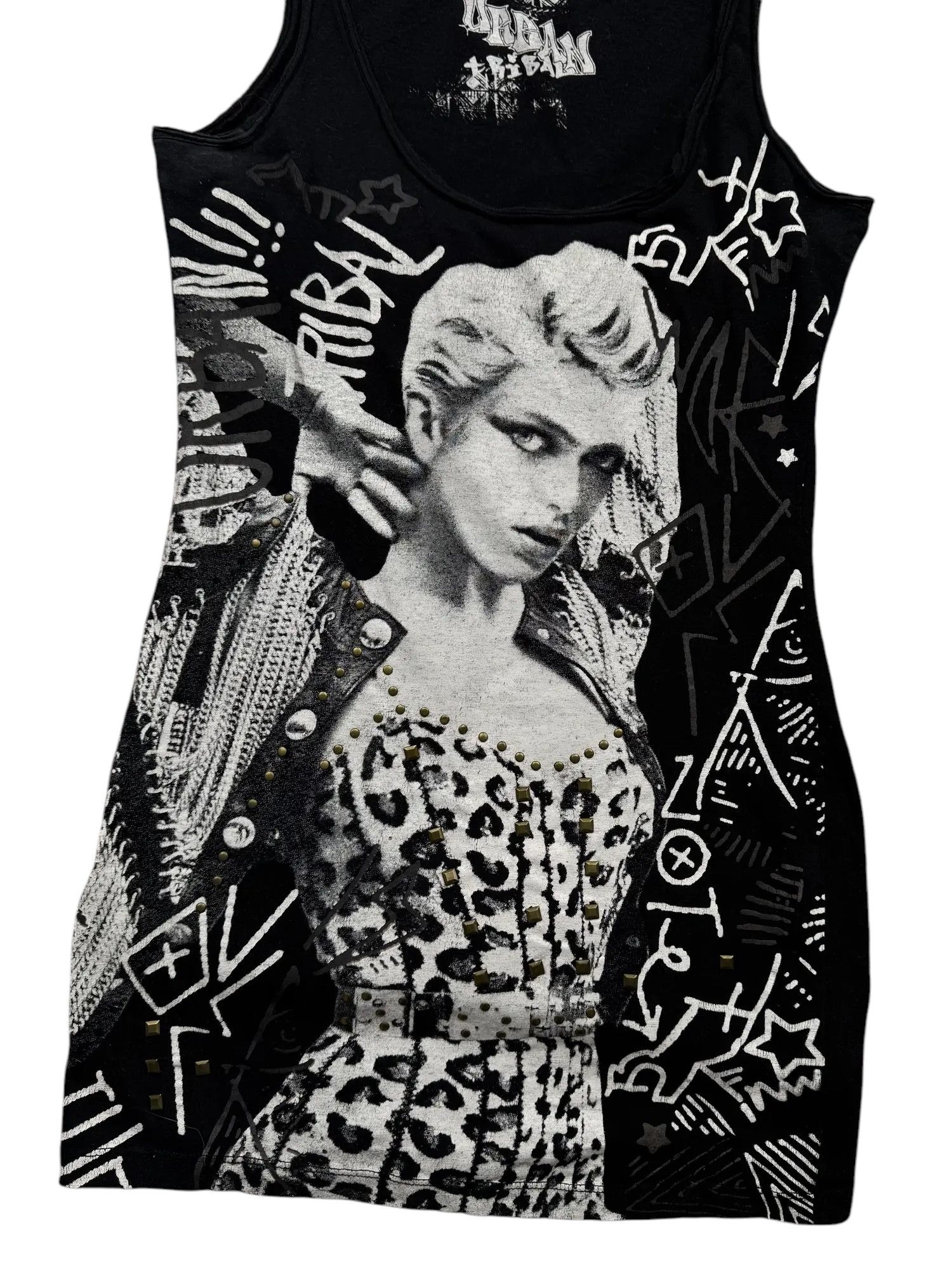 Vintage Y2K Mini Dress(V236) Size S / US 4 / IT 40 - 2 Thumbnail