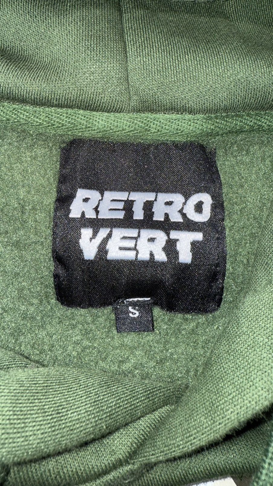 RETROVERT Green Studded Destruction Hoodie Size US S / EU 44-46 / 1 - 2 Thumbnail
