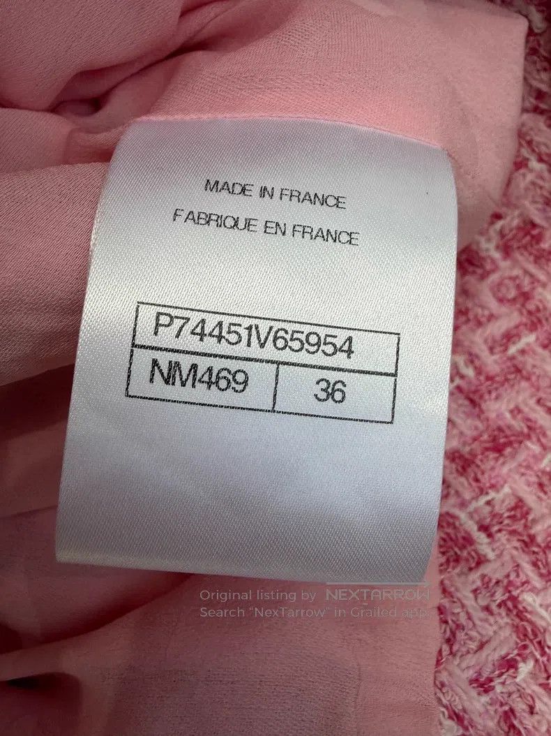 Chanel Chanel Early spring pink tweed short-sleeved jacket Size XS / US 0-2 / IT 36-38 - 5 Thumbnail