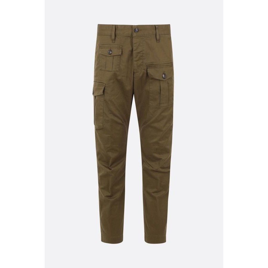 Dsquared2 DSQUARED2 Green Drill Cargo Pants New & Authentic (Men's siz Size US 36 / EU 52 - 1 Thumbnail