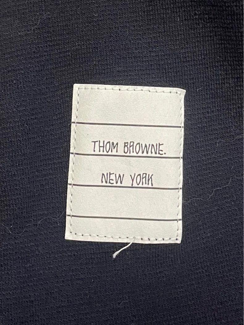 Thom Browne Thom browne Dark blue four-striped round-neck mid-sleeved s Size S / US 4 / IT 40 - 5 Thumbnail