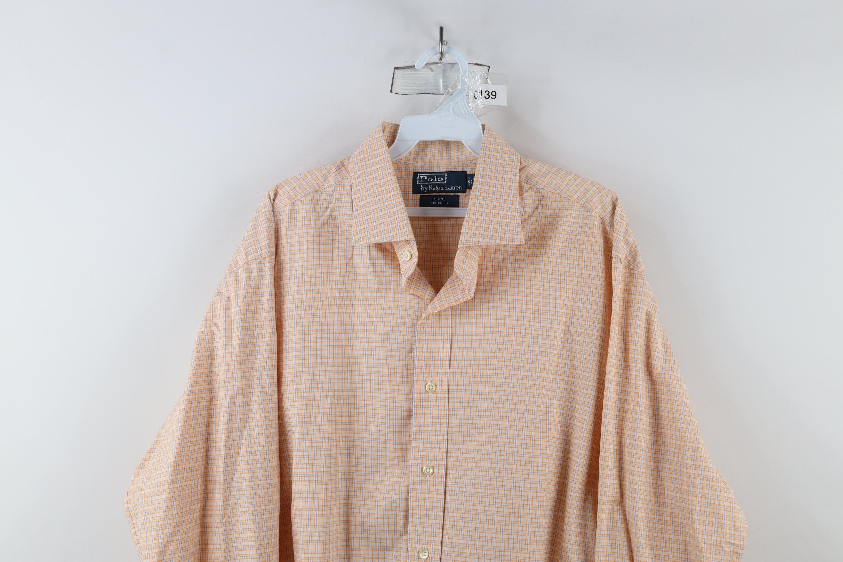 Ralph Lauren × Vintage Vintage Ralph Lauren Regent Custom Fit Collared Button Shirt Size US M / EU 48-50 / 2 - 2 Thumbnail