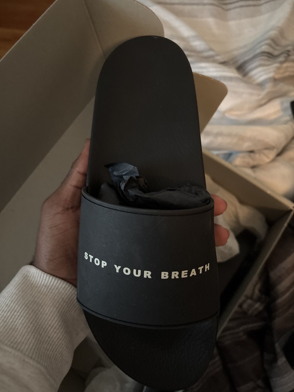 Rick Owens Drkshdw Rick Owens slogan slides Size US 11 / EU 44 - 7 Thumbnail