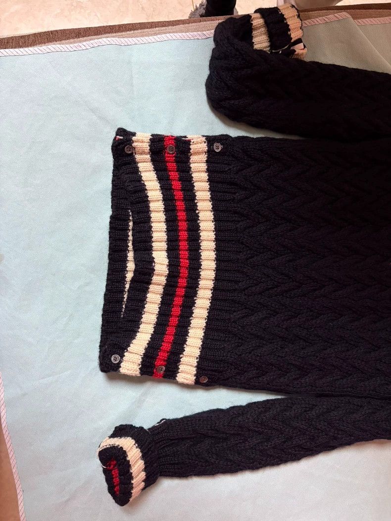 Thom Browne Thom Browne Blue and grey knit sweater Size US M / EU 48-50 / 2 - 4 Thumbnail