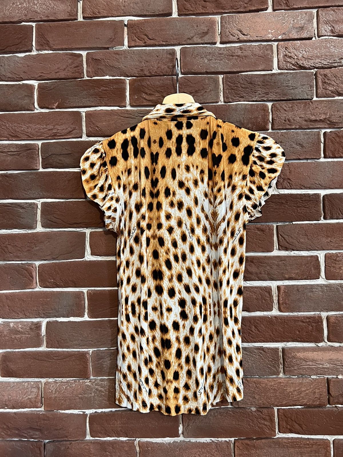 Rare Roberto Cavalli Leopard Print Button Shirt Designer S