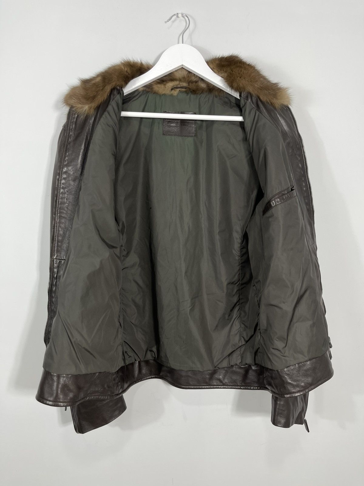 Bally Vintage BALLY Brown Soft Leather Jacket with Fur Collar Size US L / EU 52-54 / 3 - 13 Thumbnail