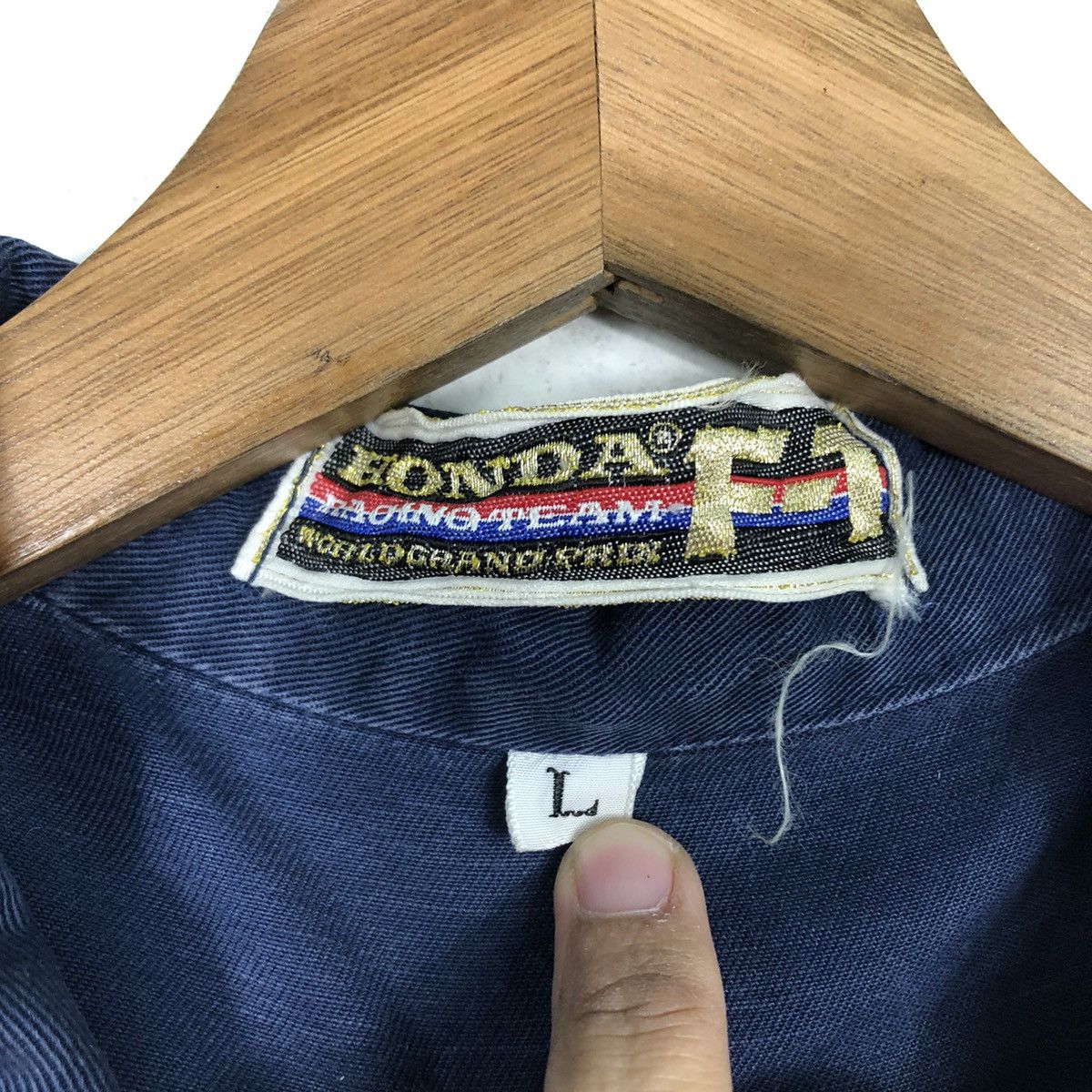 Honda 📌Vintage Coverall Worker Racing Honda Formula 1 Big Logo Size US 38 / EU 54 - 19 Thumbnail