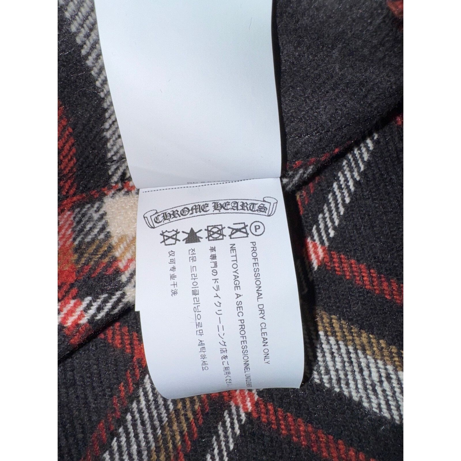 Chrome Hearts Chrome Hearts Flannel Black Check Button Down Long Size US L / EU 52-54 / 3 - 14 Thumbnail
