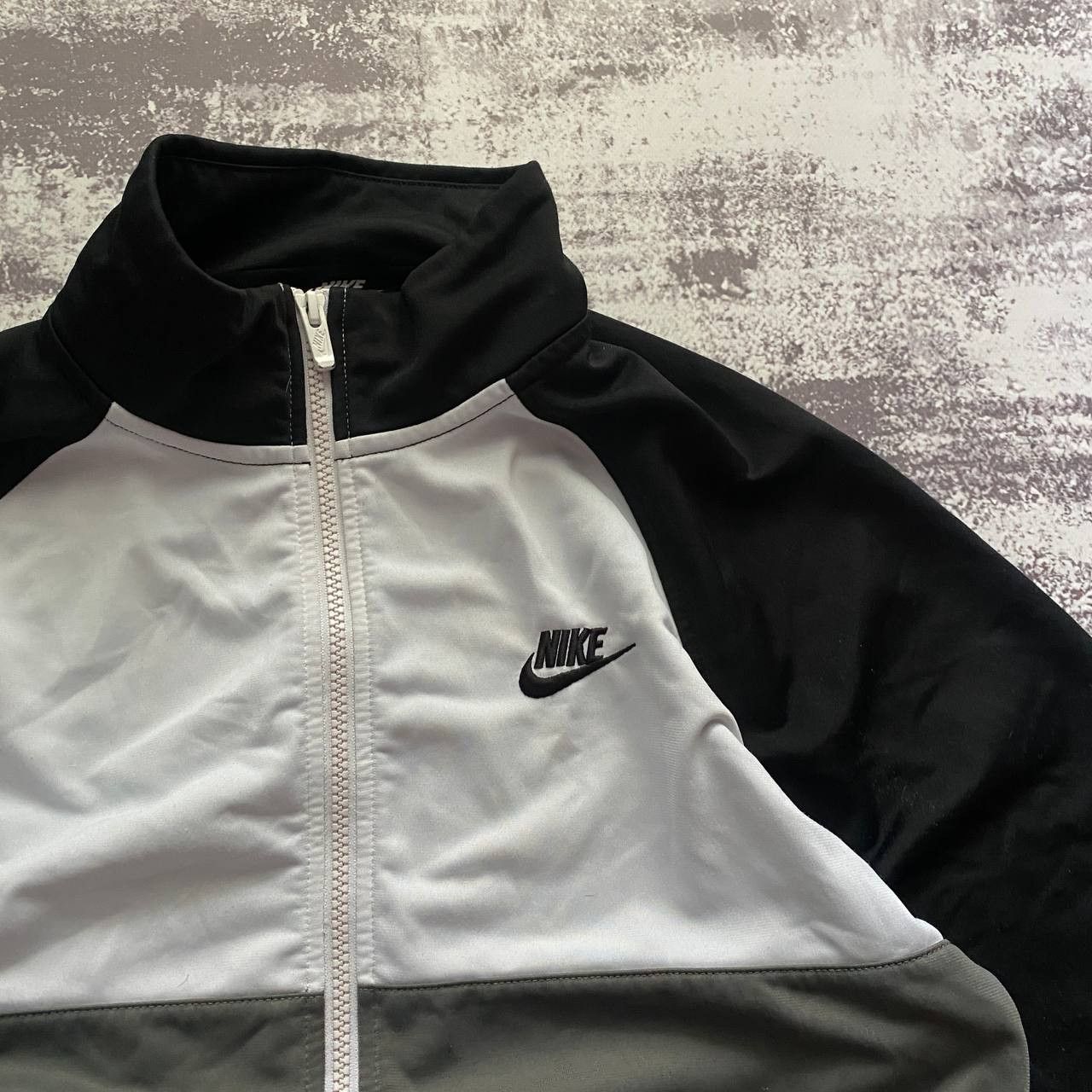 Nike Vintage Nike Track Jacket Swoosh Logo Black White Grey Size US M / EU 48-50 / 2 - 2 Thumbnail