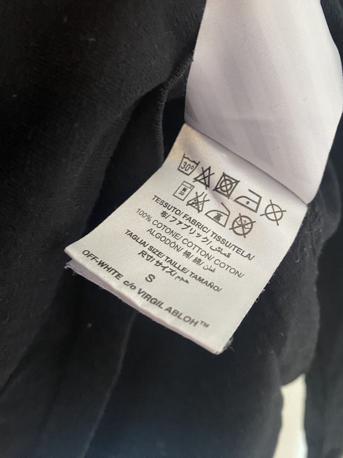 Off-White Off-White Long Sleeve Black Top Size US S / EU 44-46 / 1 - 6 Thumbnail