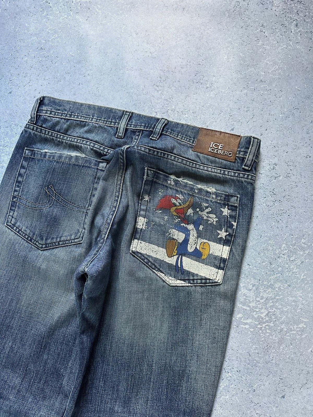 Iceberg Iceberg Looney Tunes Jeans Men’s 31 Vintage Disney Rare Size US 31 - 2 Thumbnail