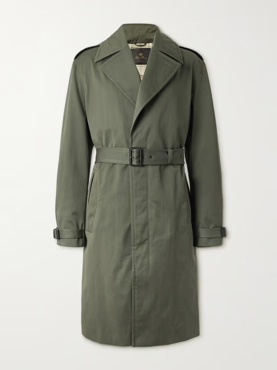 o1w1db10824 Nevado Trench Coat in Green