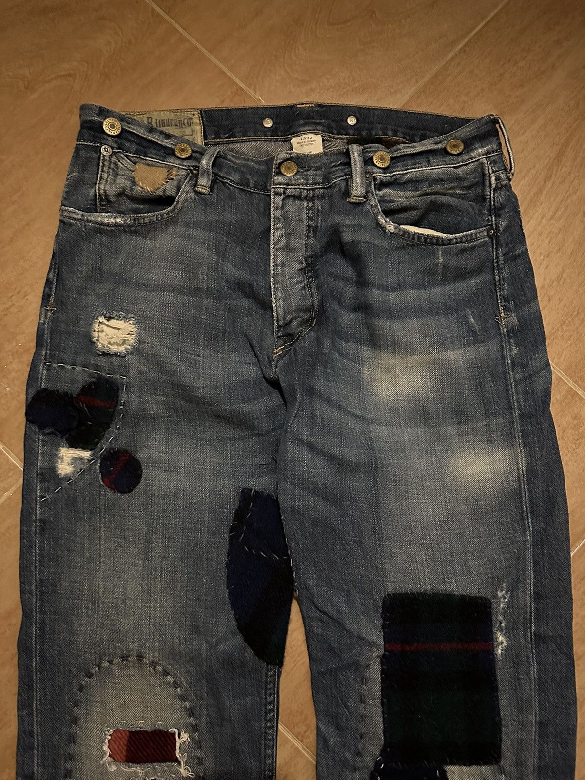 CLOT × Polo Ralph Lauren Polo Ralph Lauren Patchwork Distressed Jeans Size US 32 / EU 48 - 3 Thumbnail
