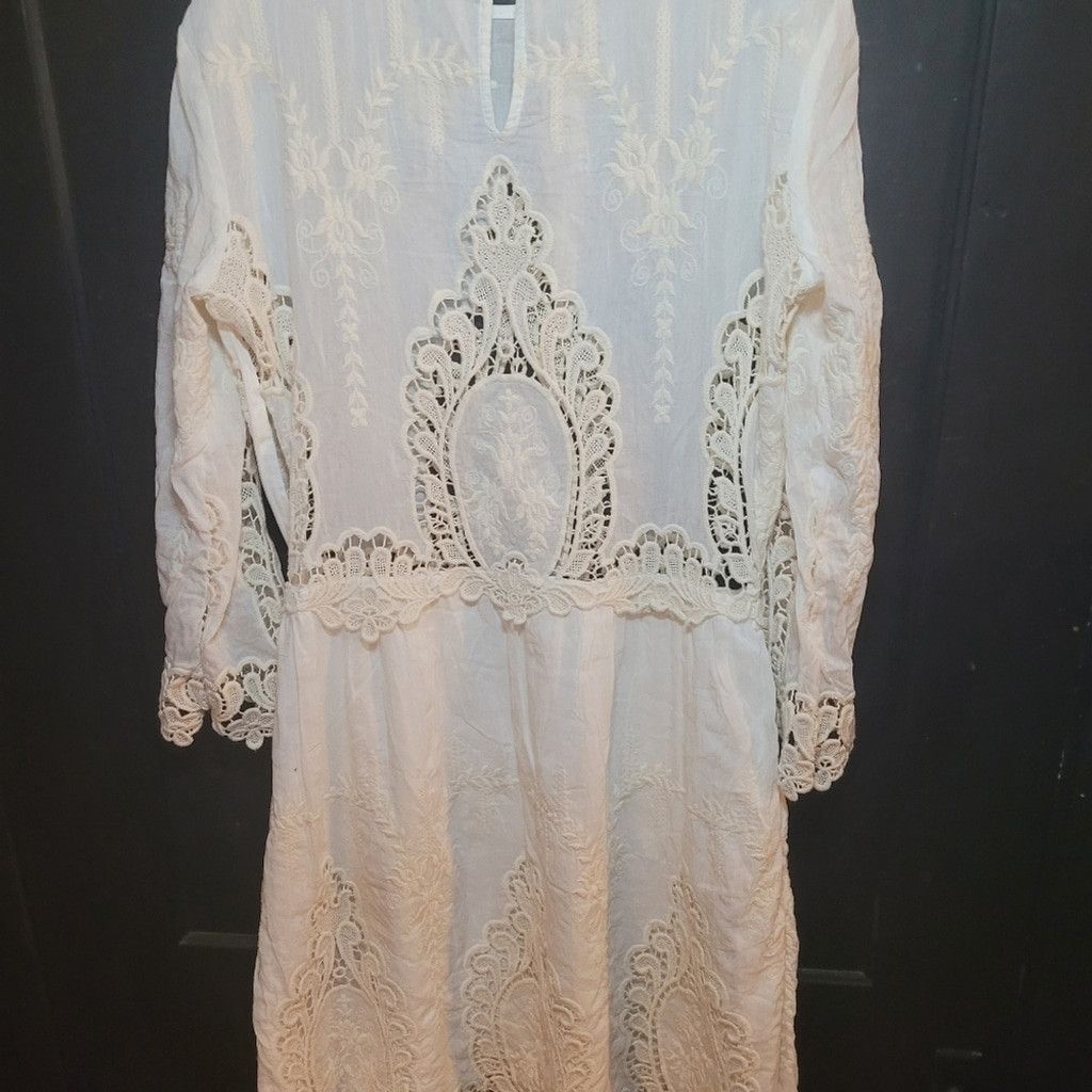 Dolce Vita Dolce Vita, dress, embroidered, off white, Small, EUC Size XS / US 0-2 / IT 36-38 - 8 Thumbnail