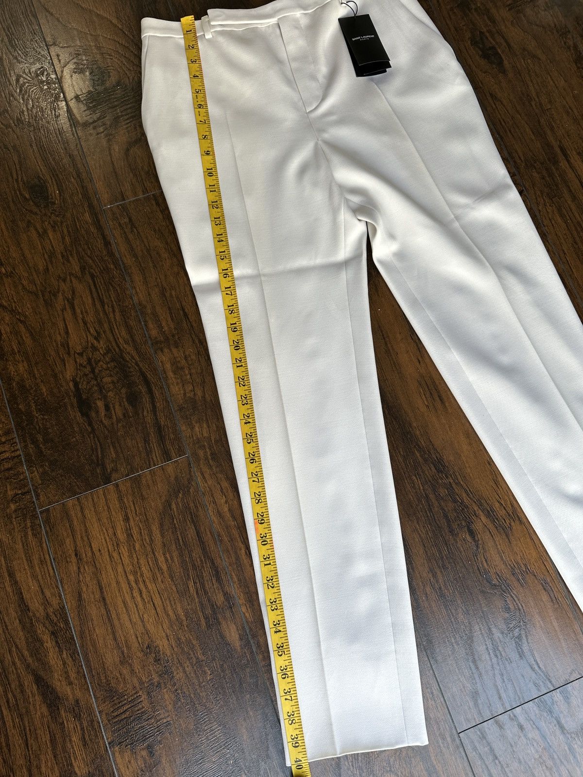 Saint Laurent Paris Ivory Wool Suit Pants Size 48R - 13 Thumbnail