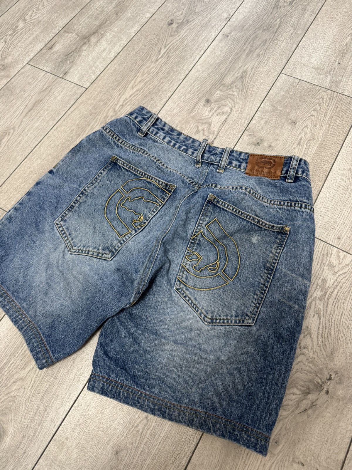 Ecko Unltd. Vintage y2k Raw Ecko untld big logo jorts rap skate baggy Size US 34 / EU 50 - 7 Thumbnail