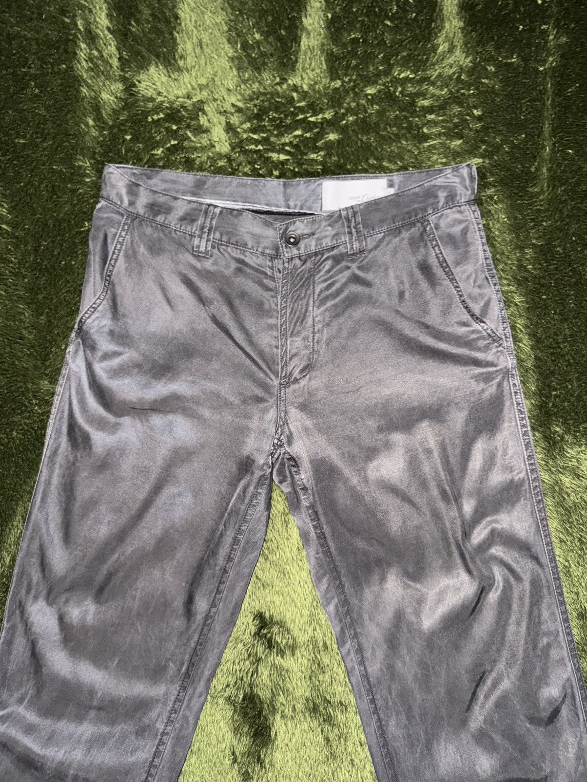 Beams Japan [46] BEAMS Light Button Fly Cupro relaxed fit Pants Gray Size US 32 / EU 48 - 6 Thumbnail