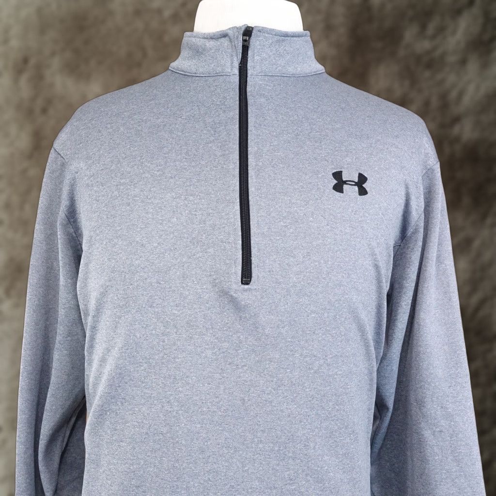 Under Armour UNDER ARMOUR BLUE PULLOVER SWEATER 1/4 ZIP MENS XL SIZE Size US XL / EU 56 / 4 - 1 Thumbnail