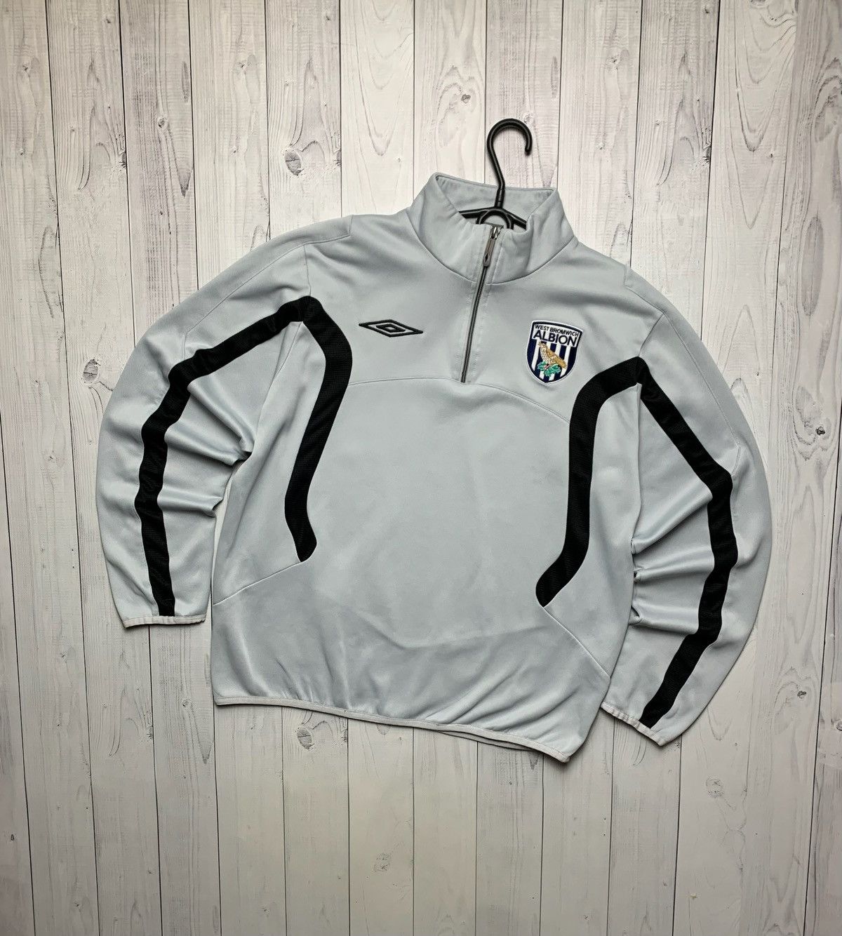 Vintage Umbro West Bromwich zip 1/3 soccer jersey
