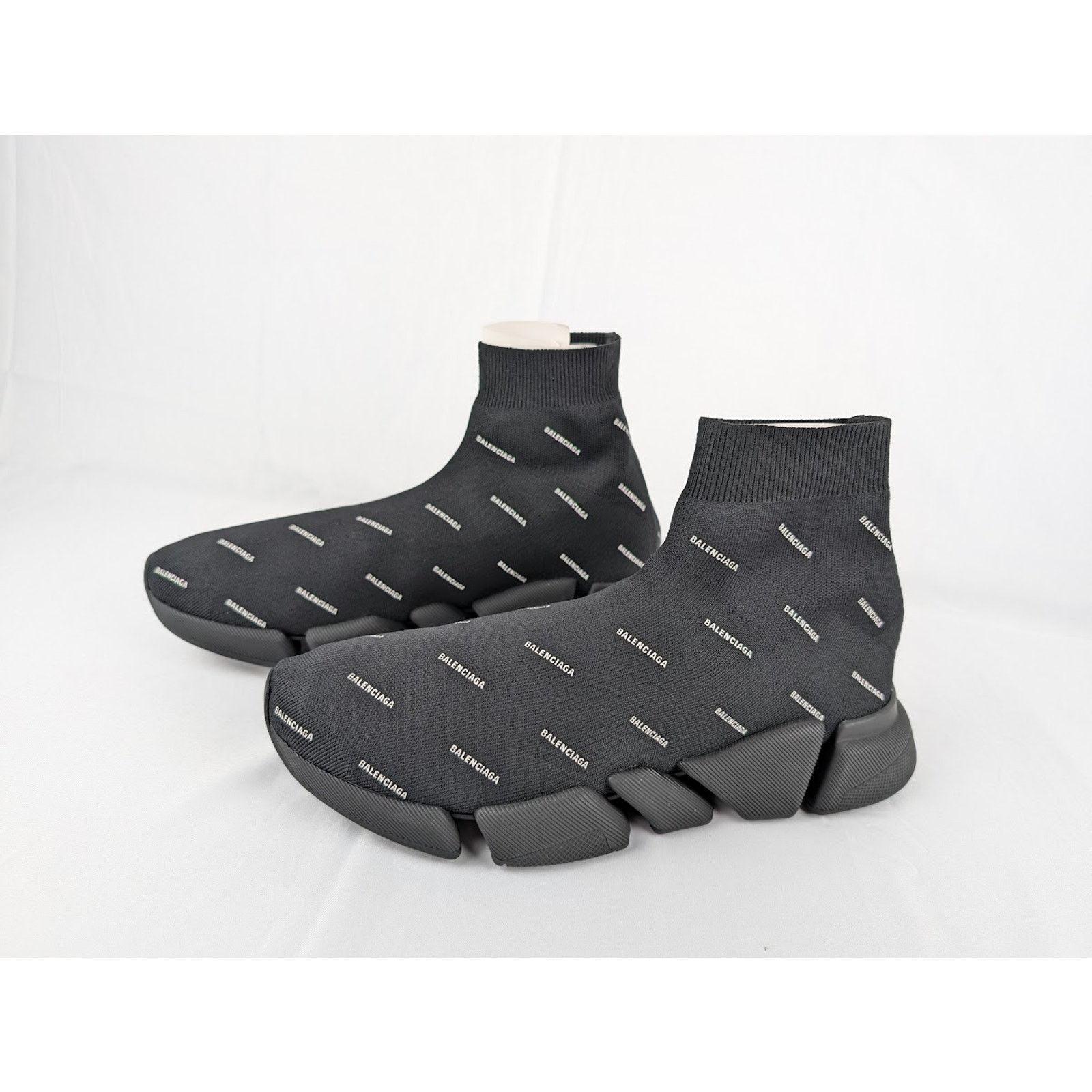 Balenciaga o1rshd1 Speed 2.0 LT Sneakers in Black/White Size US 12 / EU 45 - 7 Thumbnail