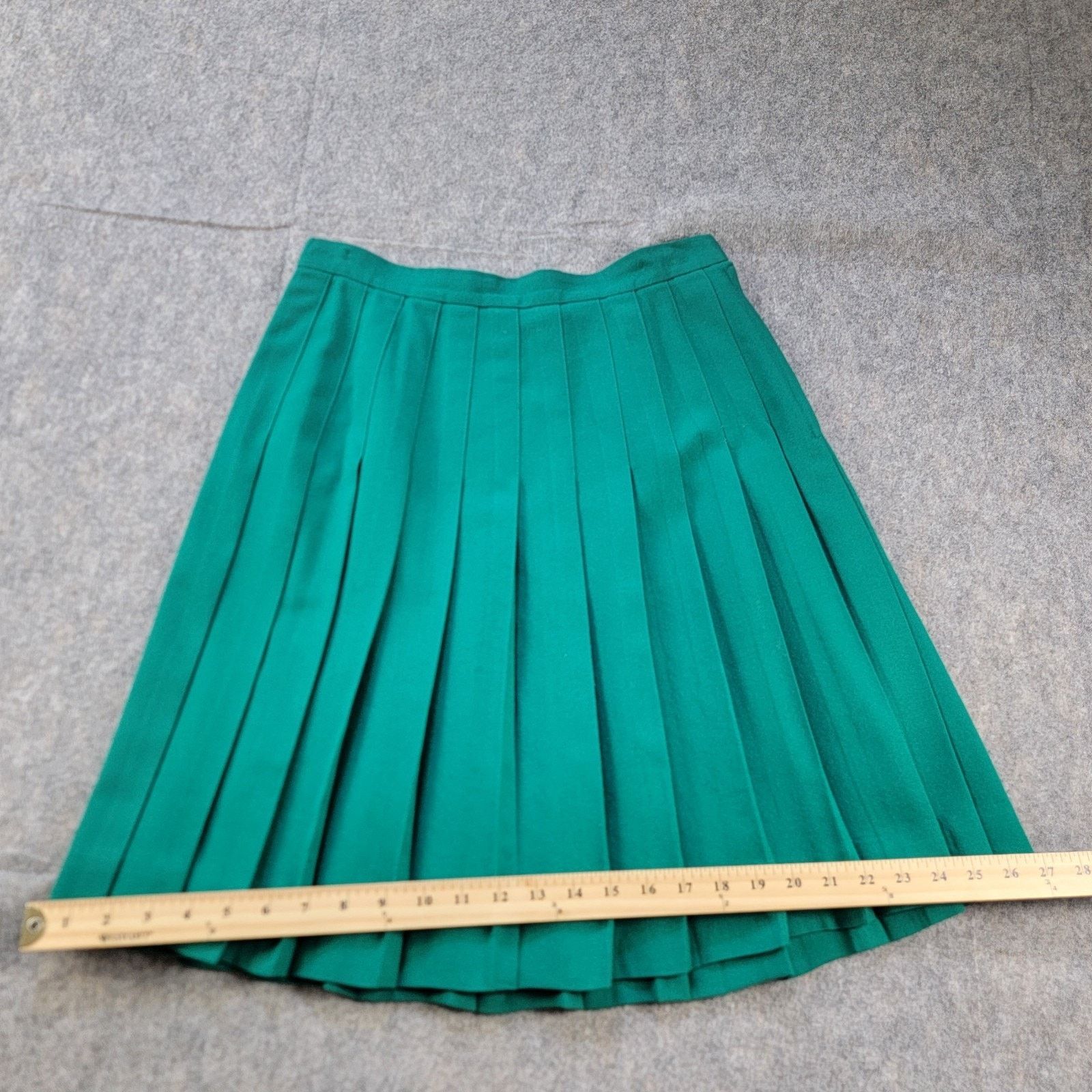 Vintage Talbots A-Line Wool Pleated Skirt Midi Preppy USA Vintage Size 28" / US 6 / IT 42 - 5 Thumbnail