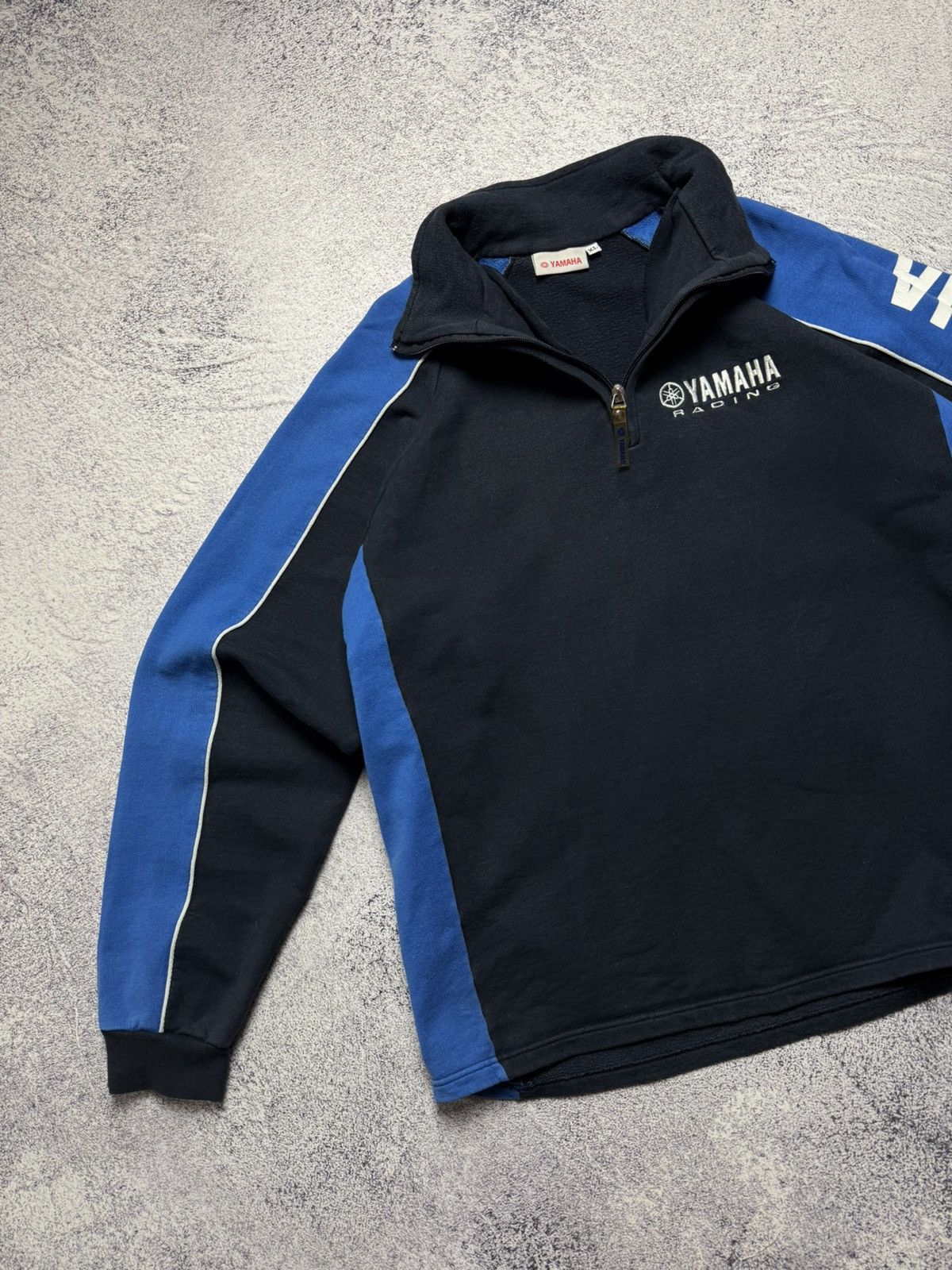 Yamaha Vintage Yamaha Half Zip Sweatshirt Moto Racing NASCAR Style Size US XL / EU 56 / 4 - 9 Thumbnail