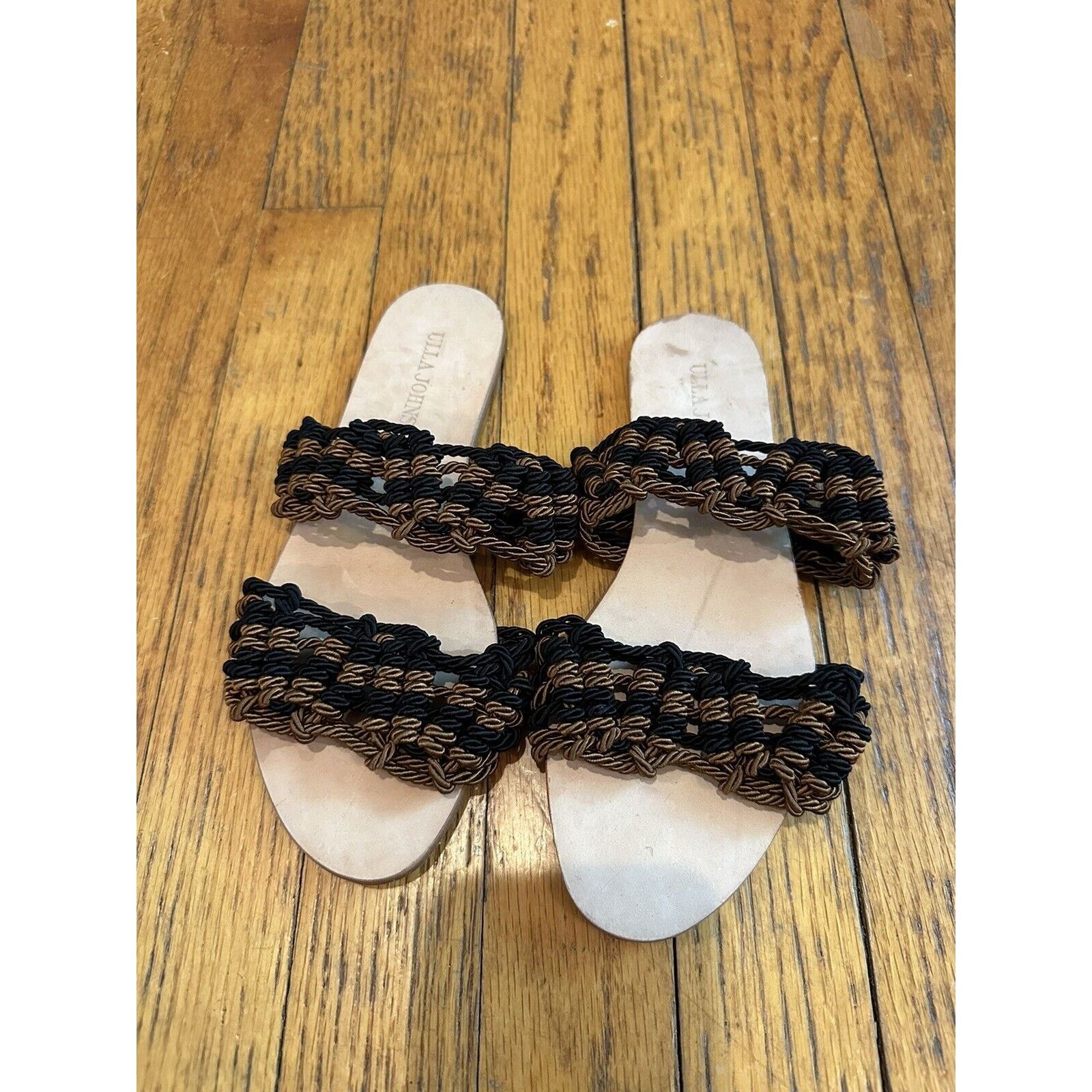 Ulla Johnson Ulla Johnson Cosa Flat Woven Slide Sandal Noir Size 6 EUC Size US 6 / IT 36 - 3 Thumbnail