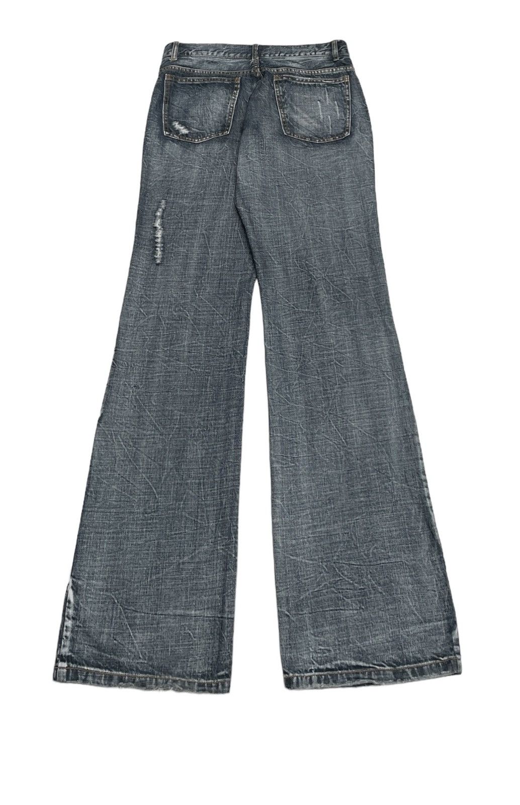 If Six Was Nine × Japanese Brand × Vintage Rare Design Vintagd Japanese Brand Takaiq Flared Jeans 2000s Size US 31 - 2 Thumbnail