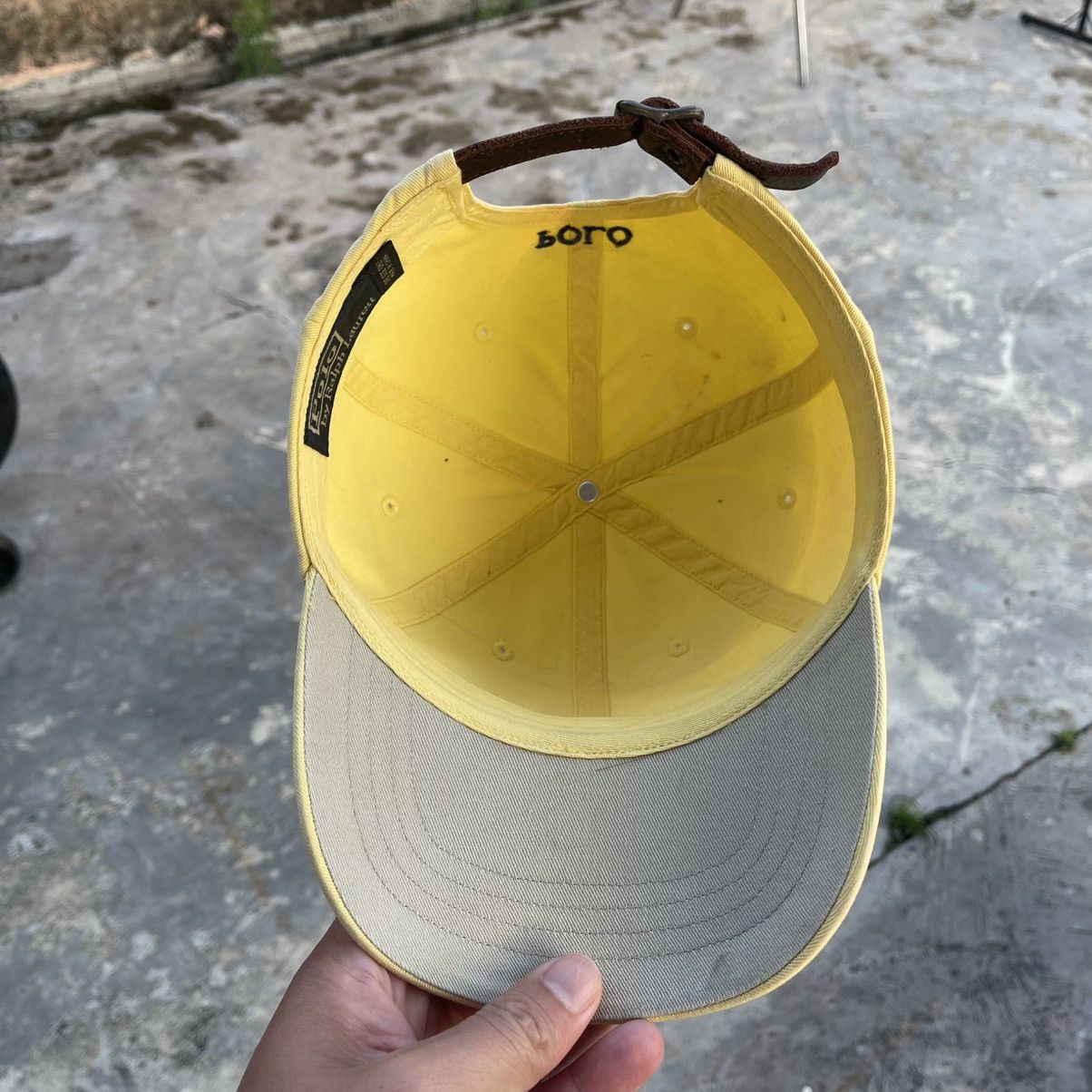 Polo Ralph Lauren Vintage 90s Polo by Ralph Lauren Cap - Cream/Yellow Size ONE SIZE - 3 Thumbnail