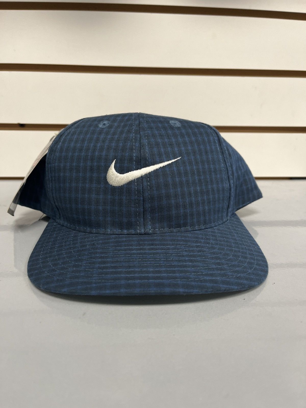 Nike Nike Blue Plaid baseball cap Size ONE SIZE - 1 Thumbnail