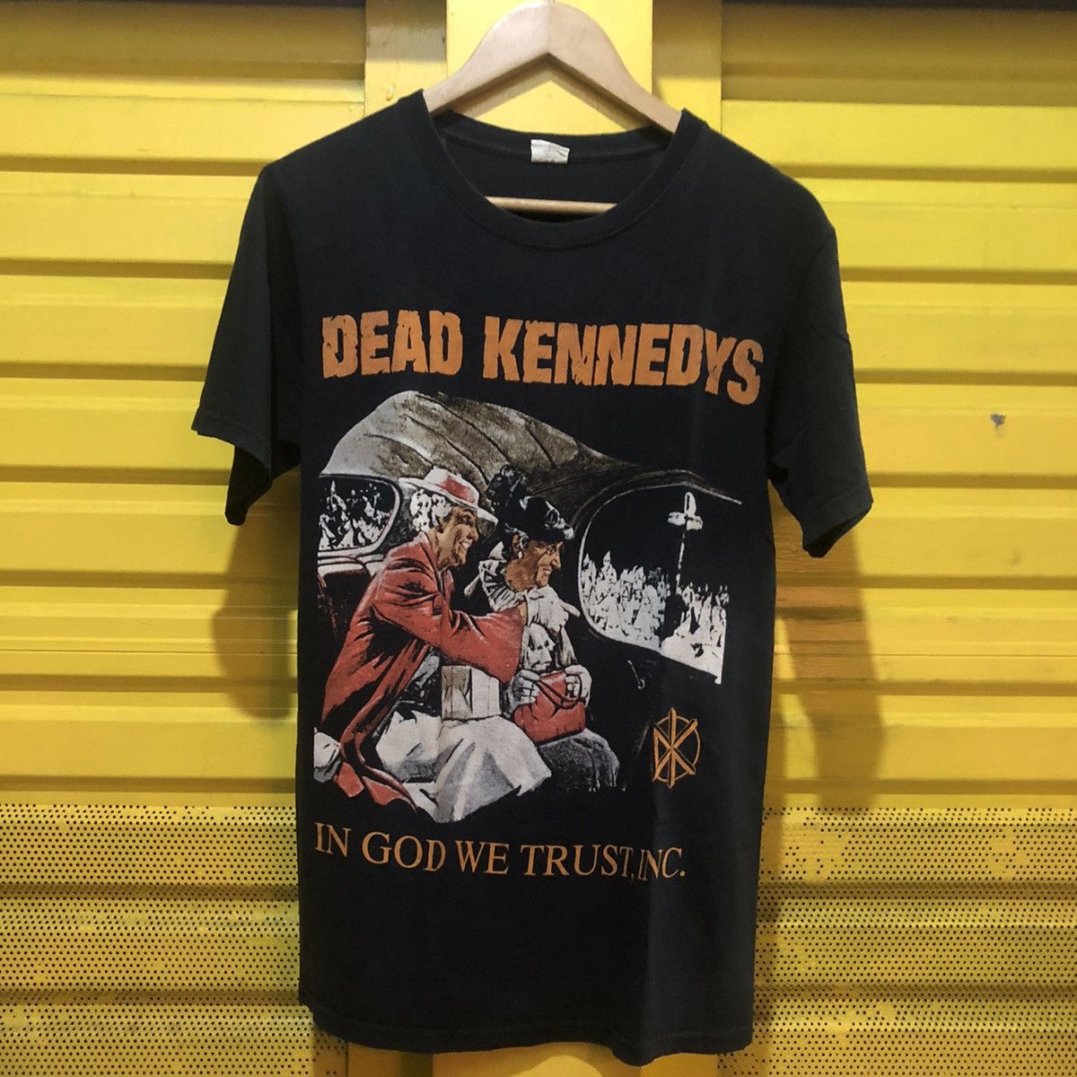 image of Anvil x Band Tees Dead Kennedys In God We Trust Inc in Black, Men's (Size Medium)