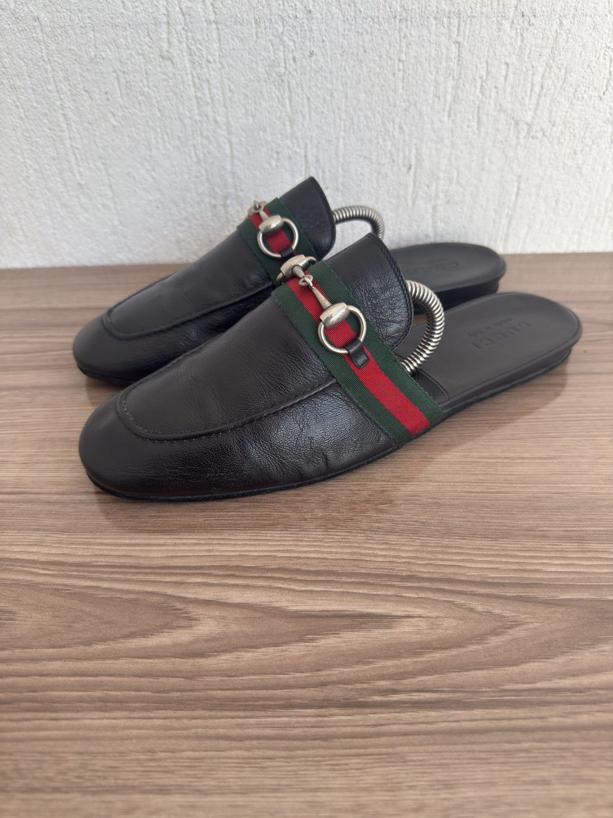 Gucci Princetown horsebit web Sandals Size US 8 / EU 41 - 1 Thumbnail