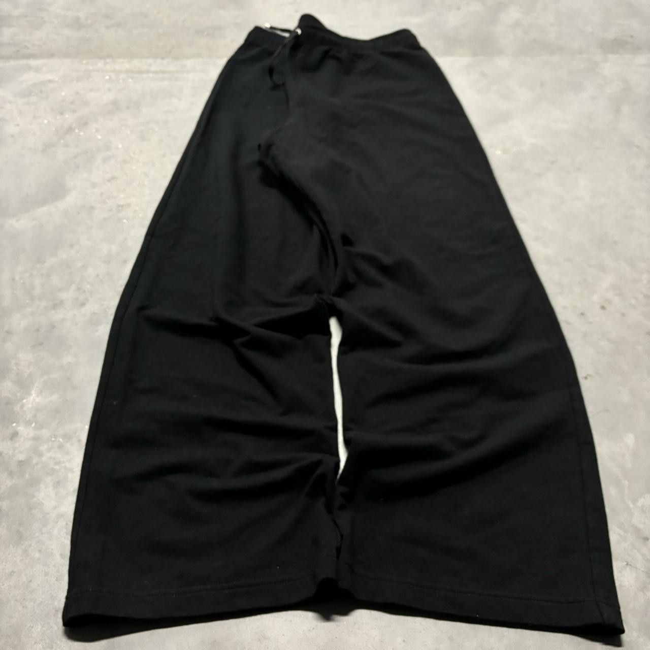 Japanese Brand × Vintage Crazy Vintage Y2K/2000s Baggy Black Skater Essential Sweatpants! Size US 34 / EU 50 - 3 Thumbnail