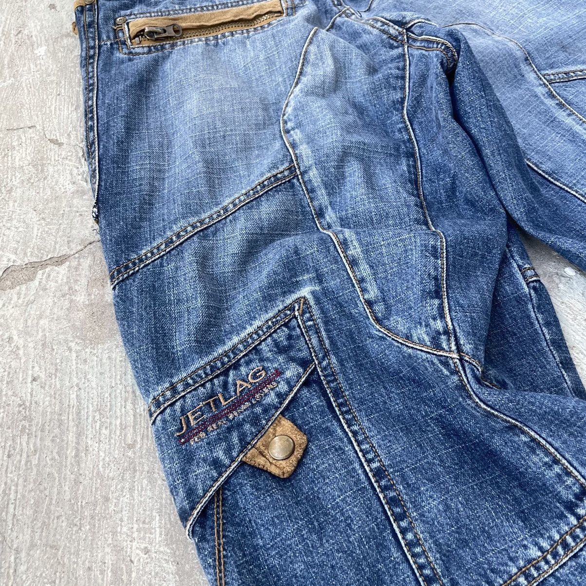 Japanese Brand × Vintage Vintage jetlag Bondage Cargo Jeans Japanese Style Y2K Size US 34 / EU 50 - 9 Thumbnail