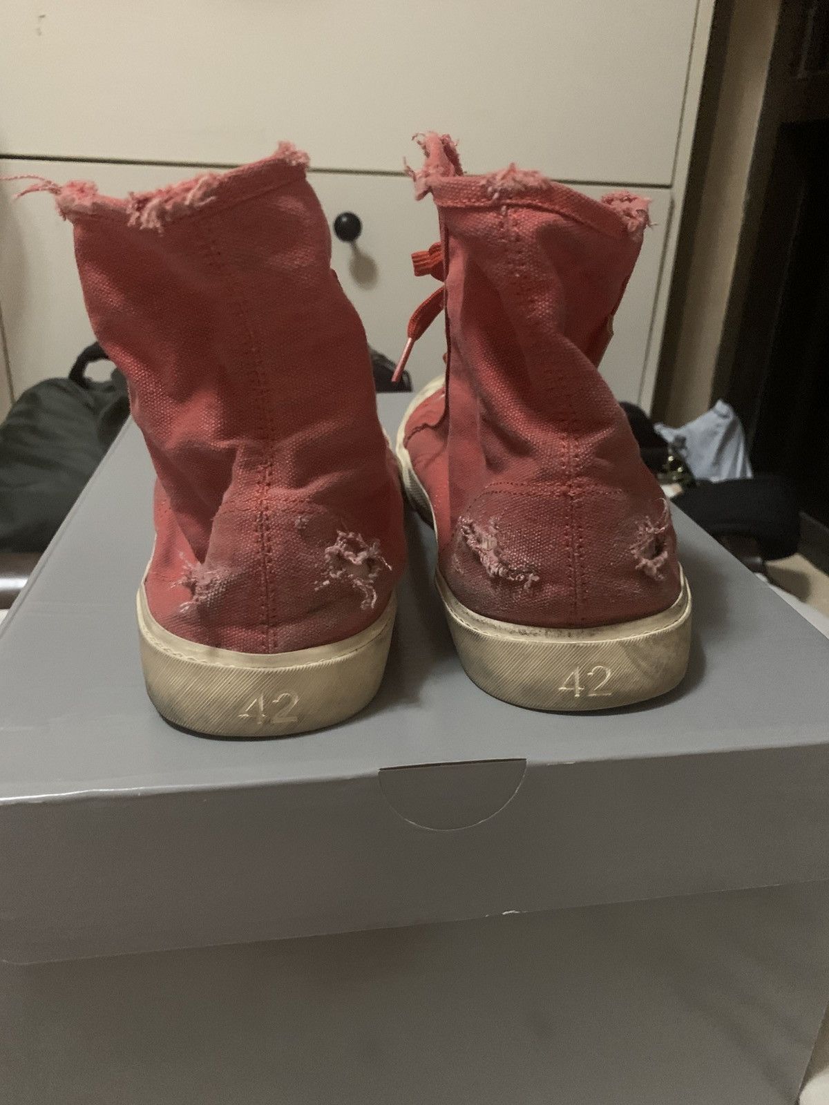 Balenciaga Balenciaga paris sneaker red Size US 9 / EU 42 - 5 Thumbnail