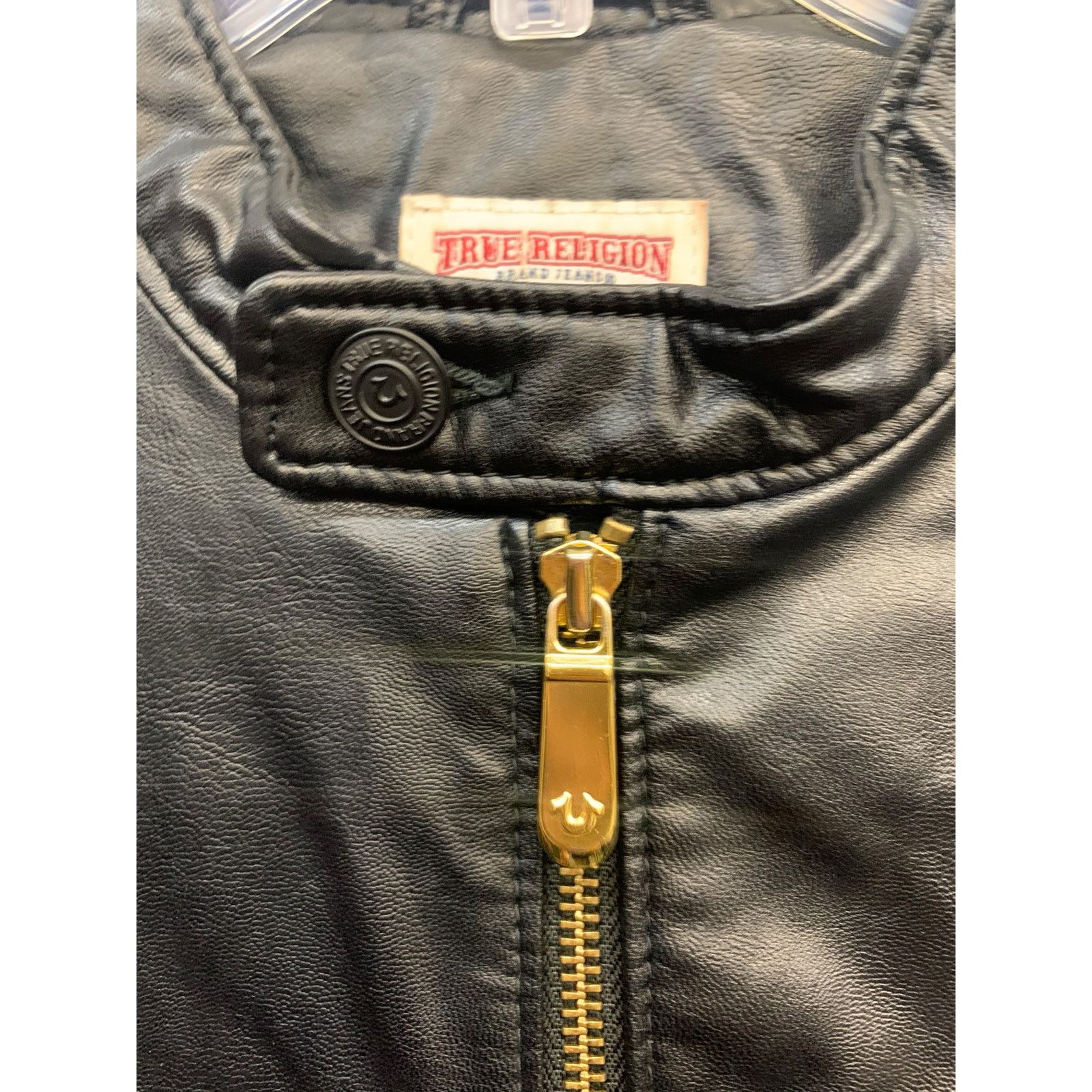 True Religion Authentic True Religion Leather Biker Jacket SZ M Size M / US 6-8 / IT 42-44 - 2 Thumbnail