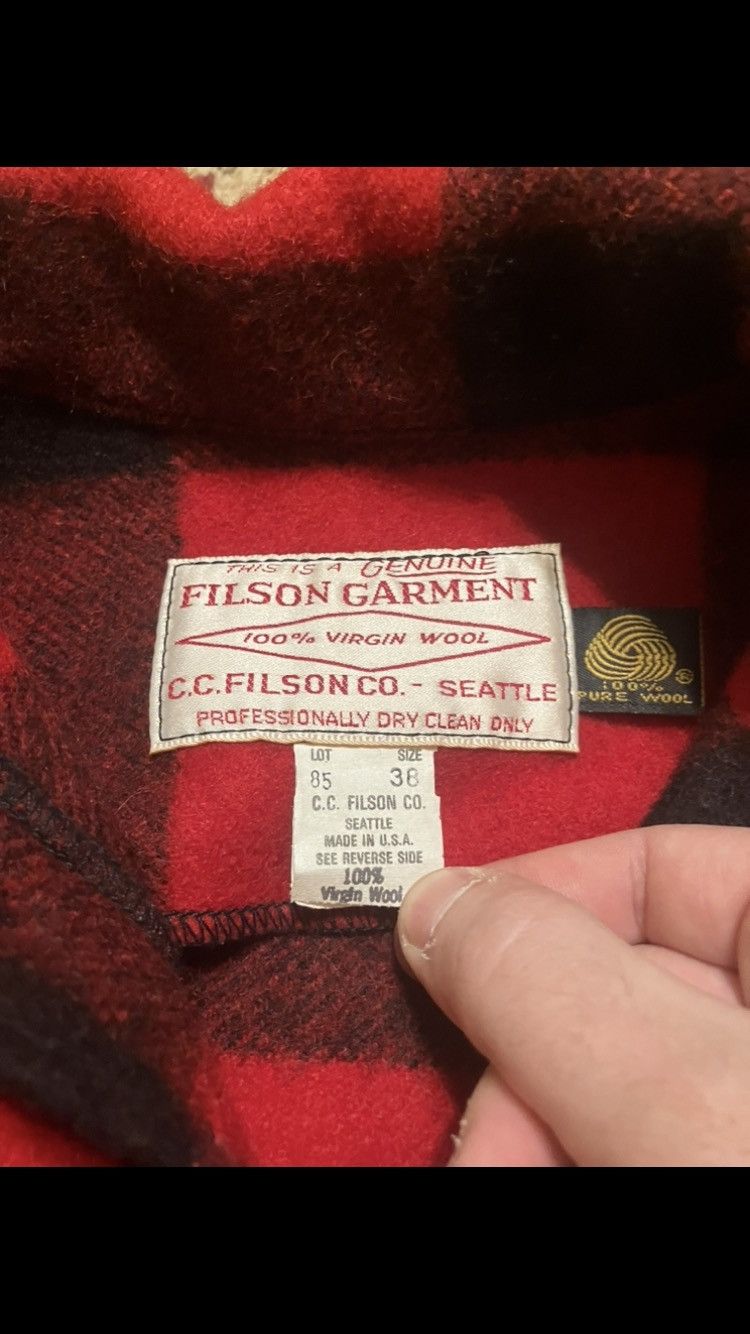 Filson × Vintage NWT 80’s Filson Mackinaw Cruiser Style 85 Red Jacket Size US M / EU 48-50 / 2 - 4 Thumbnail