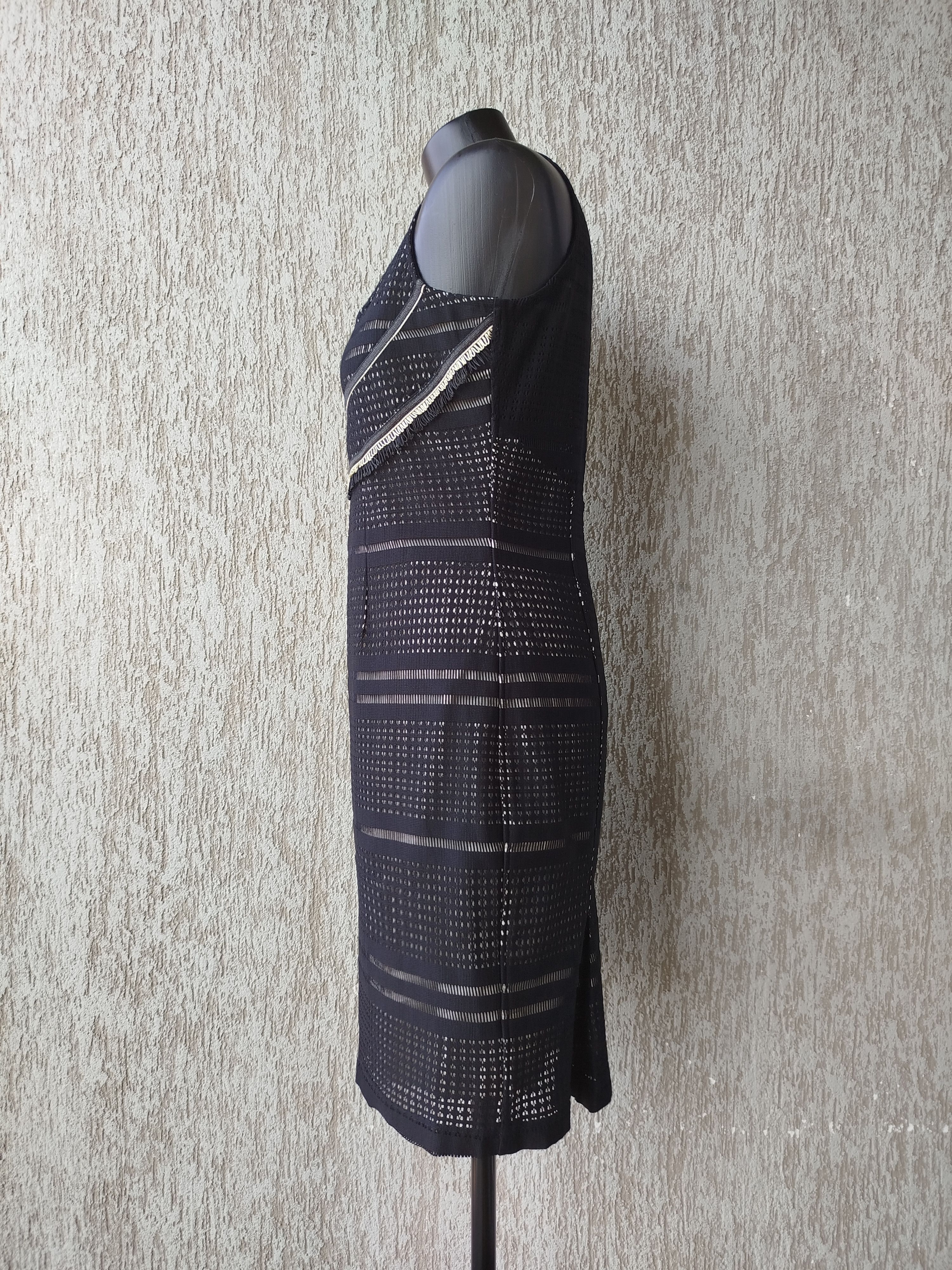 Jean Paul Gaultier Save The Queen Dress Pencil Textured Mesh Zip Size L Size L / US 10 / IT 46 - 10 Thumbnail