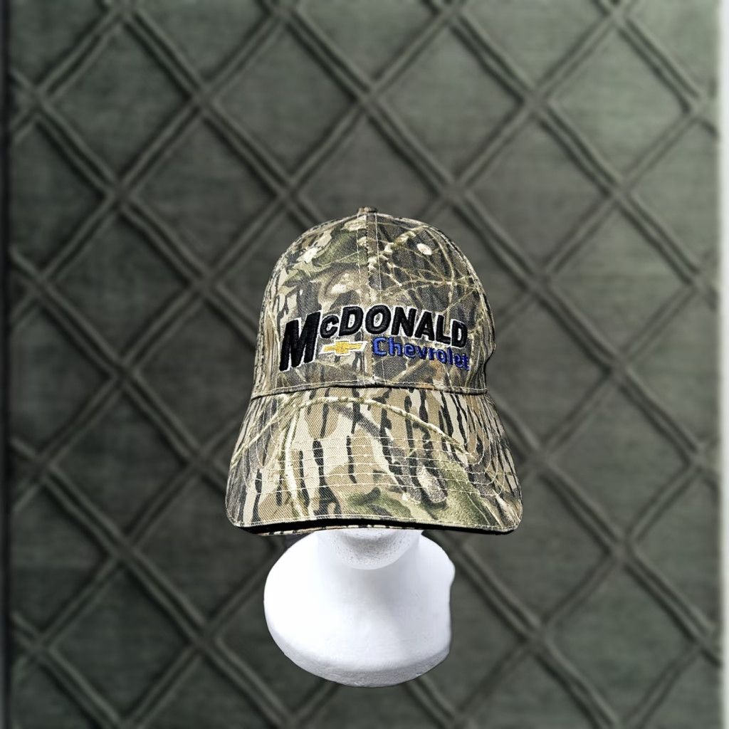 Vintage Chevrolet Camouflage Hat Straback? Size ONE SIZE - 1 Thumbnail