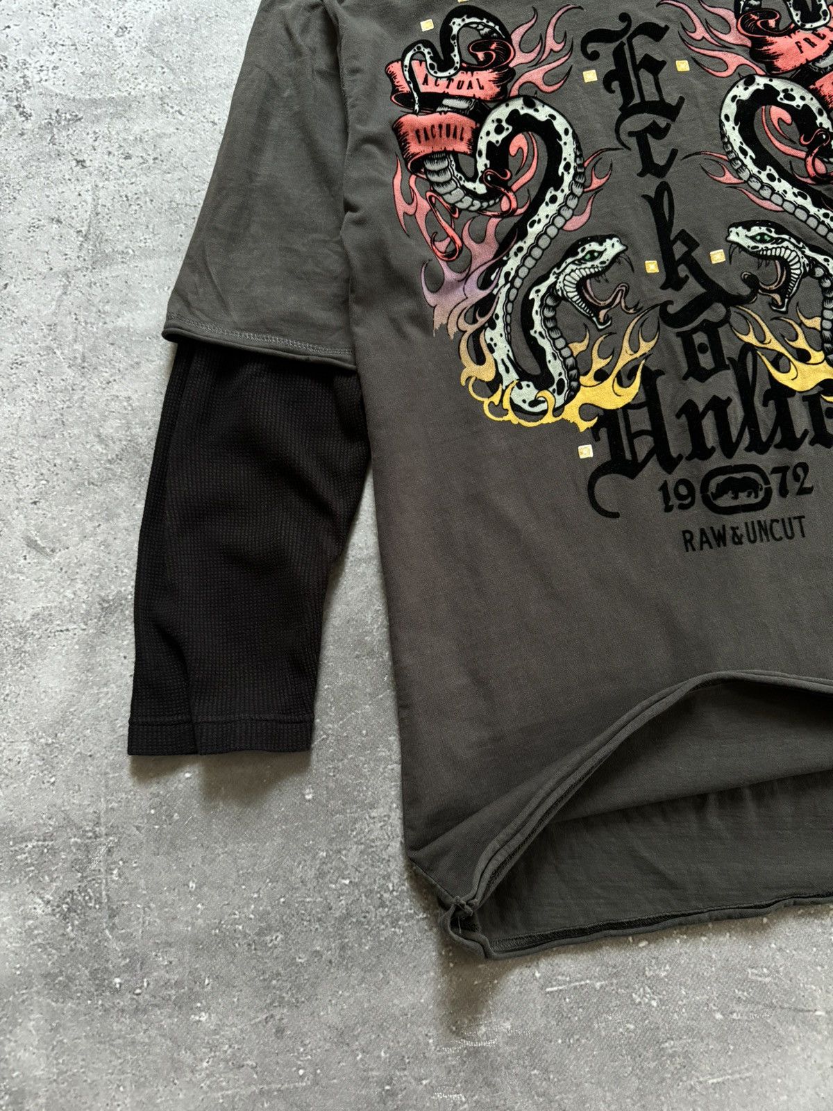 Ecko Unltd. × Vintage Vintage Y2K Ecko Unltd. Raglan Shirt Size US S / EU 44-46 / 1 - 5 Thumbnail