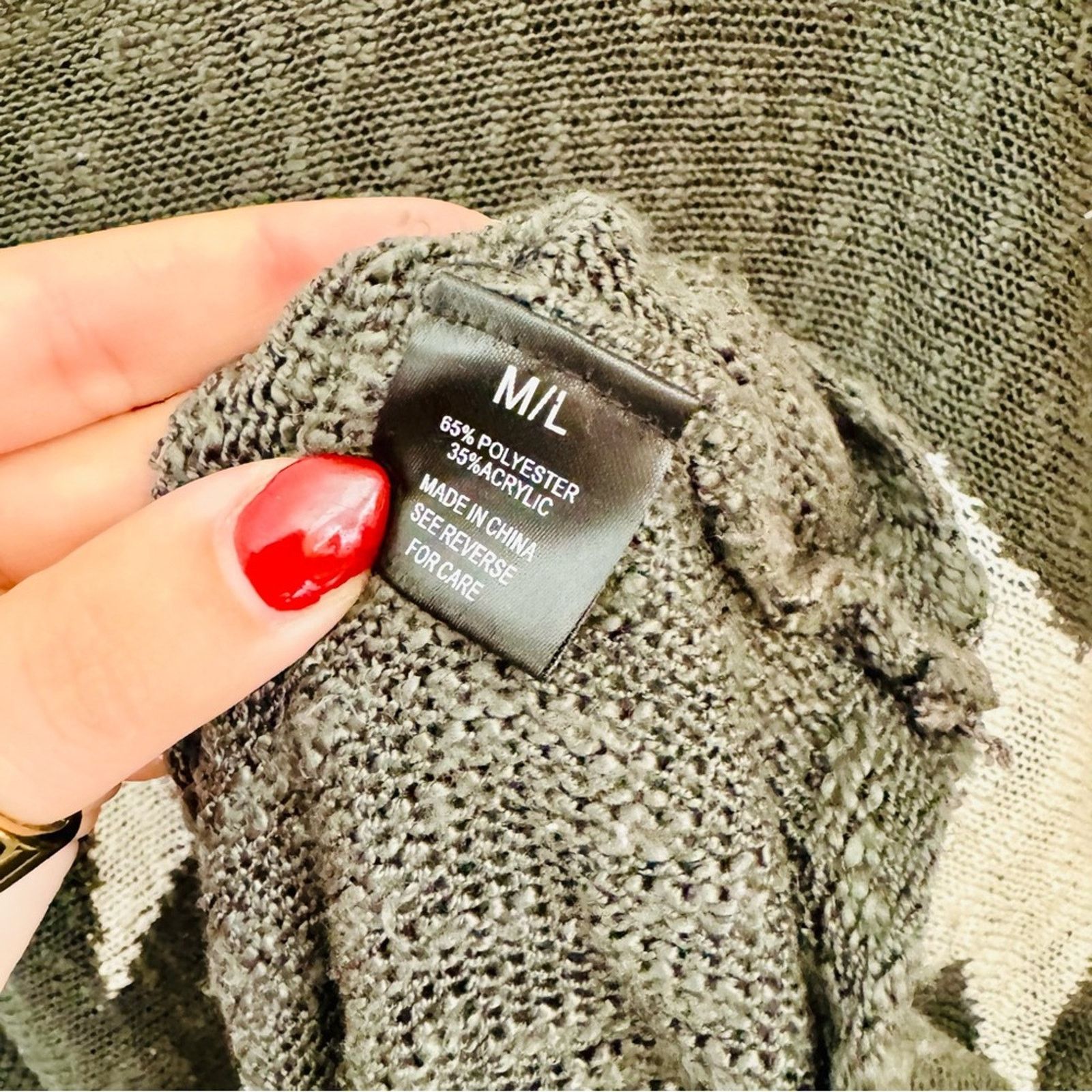 Nordstrom WISHLIST Grey Gray White Stars Bold Chunky Pullover Sweater Size M / US 6-8 / IT 42-44 - 10 Thumbnail