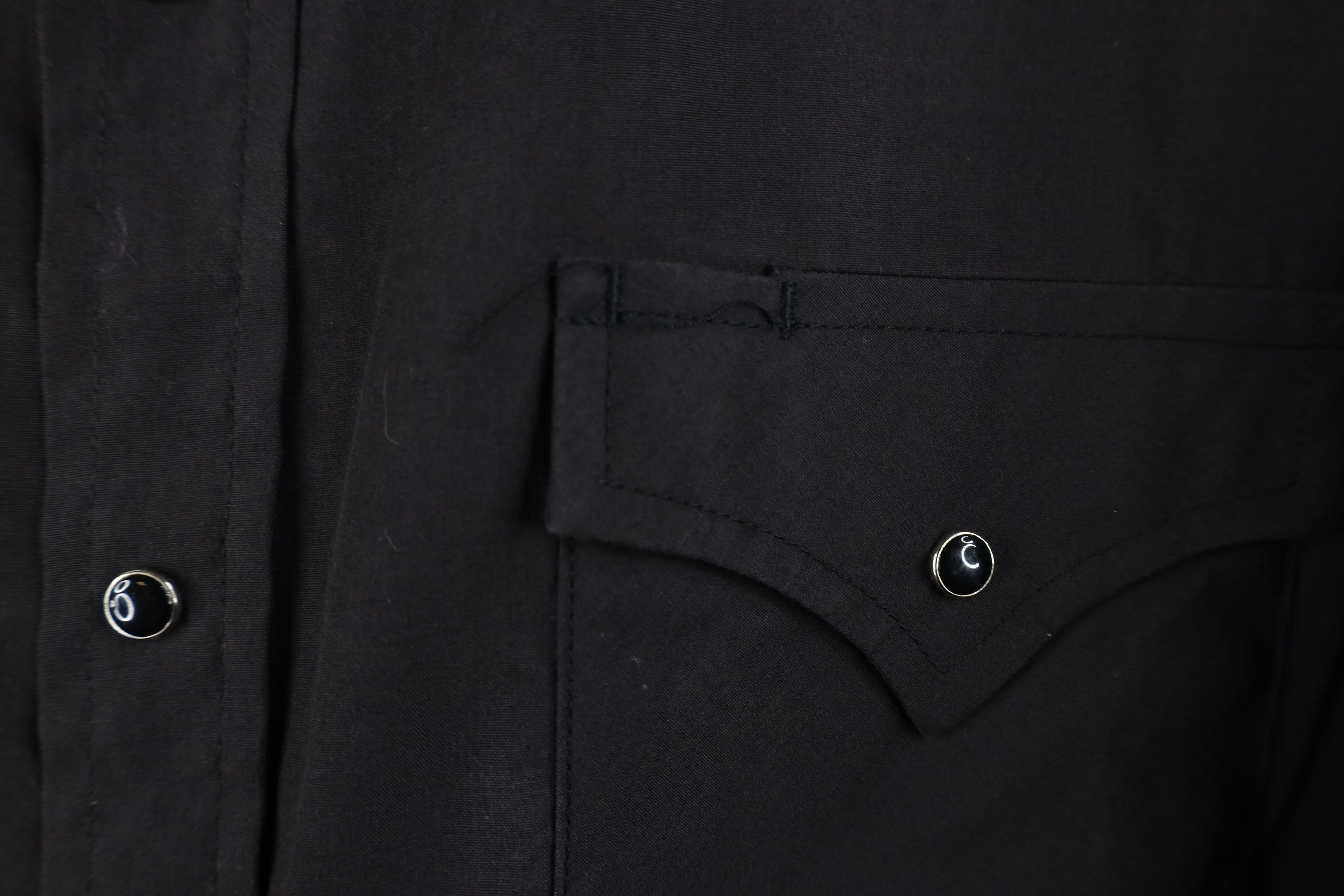 Vintage Vintage 90s Streetwear Rodeo Cowboy Button Shirt Black Size US L / EU 52-54 / 3 - 7 Thumbnail
