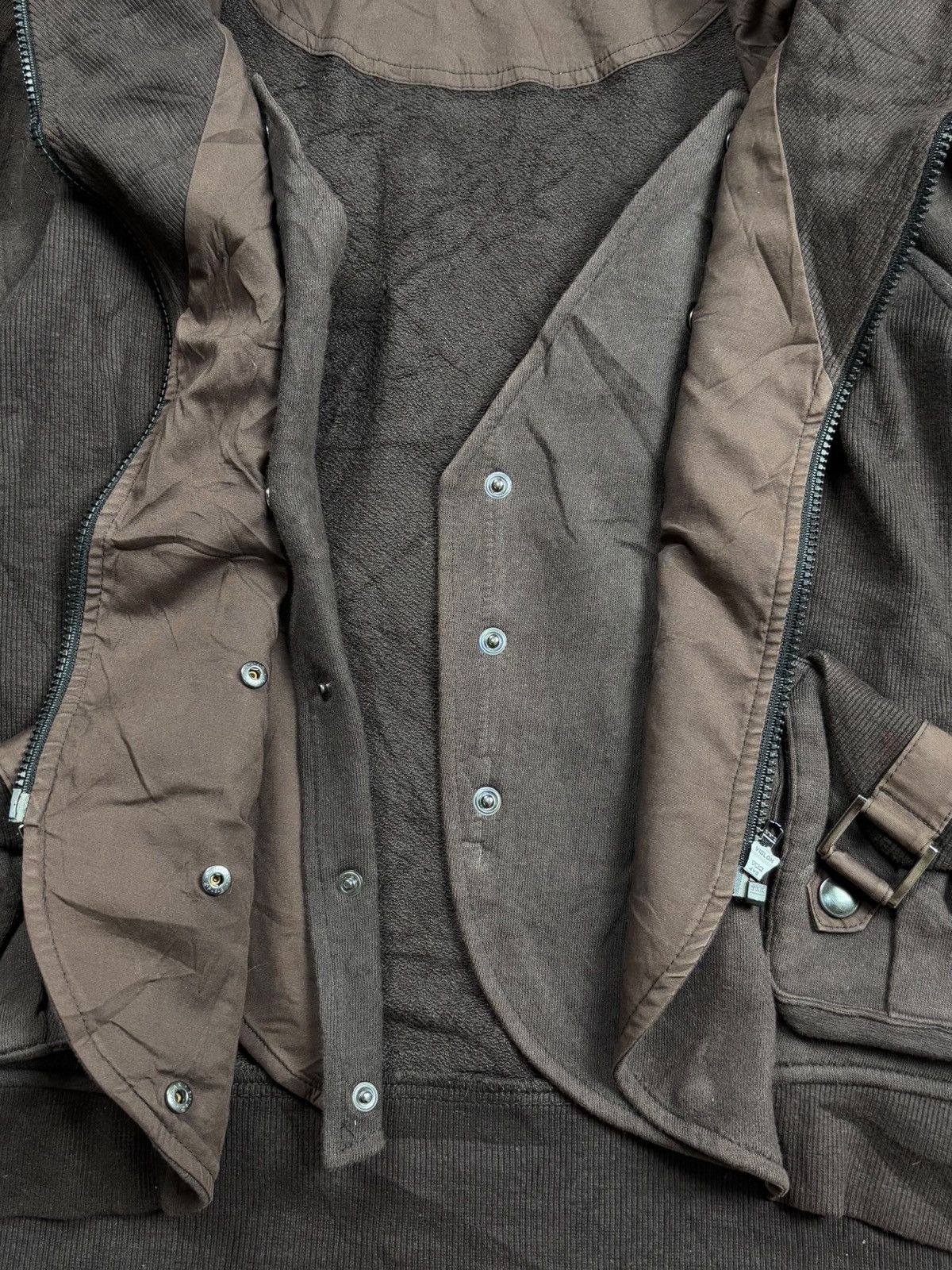 Le Grande Bleu (L.G.B.) 2000s Look Low - Double Chest Gimp Hooded Jacket Size US M / EU 48-50 / 2 - 9 Thumbnail