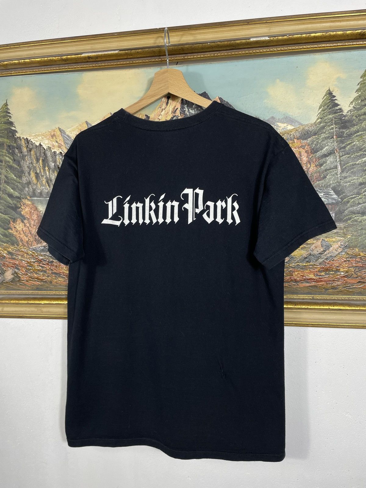 Band Tees Linkin Park Vintage Y2k Black Ter Merch Band Metal Rock Size US M / EU 48-50 / 2 - 9 Thumbnail