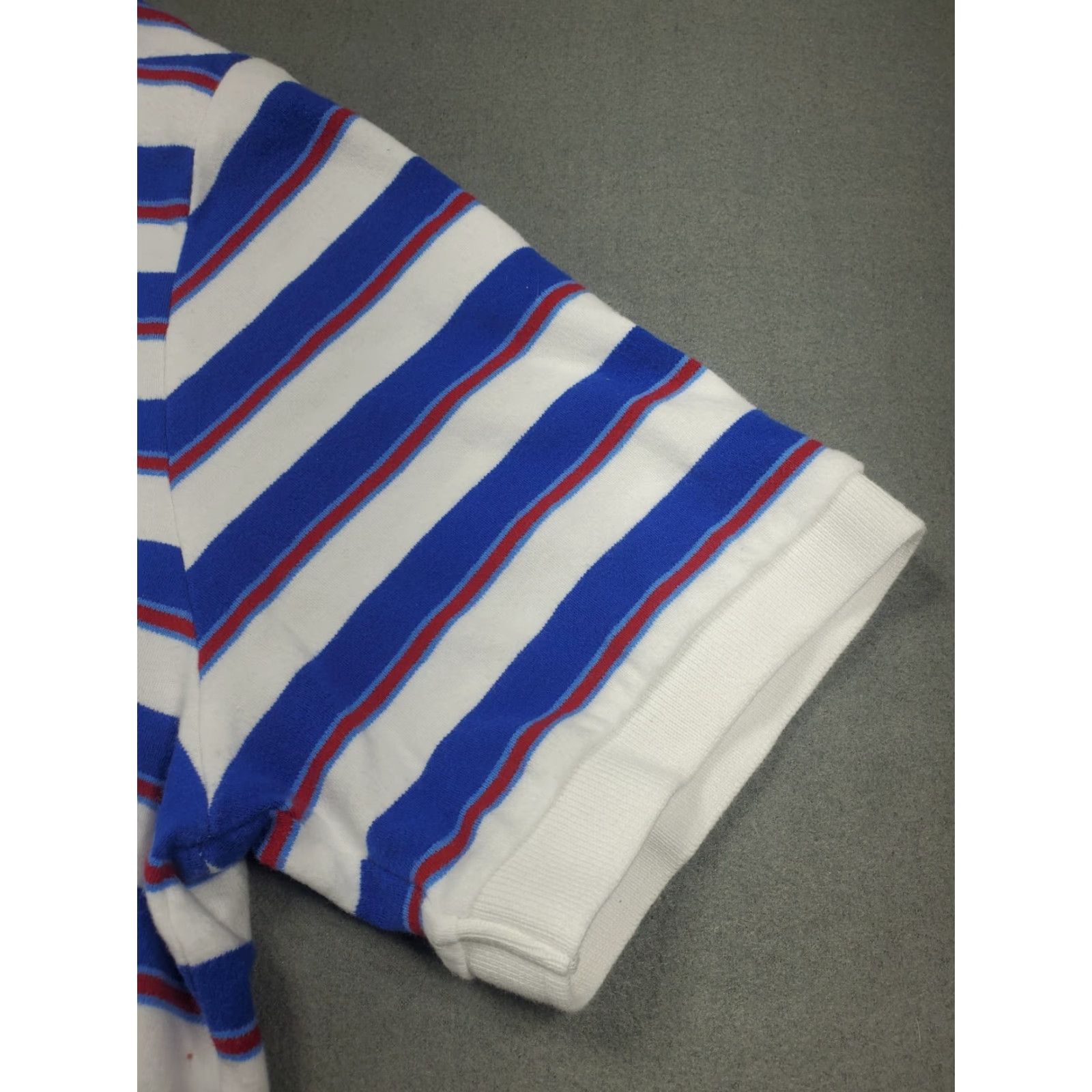 Chaps Chaps Polo Shirt Mens L Short Sleeve Striped Navy 100% Cotton Golf Rugby Shirt Polo Size US L / EU 52-54 / 3 - 3 Thumbnail