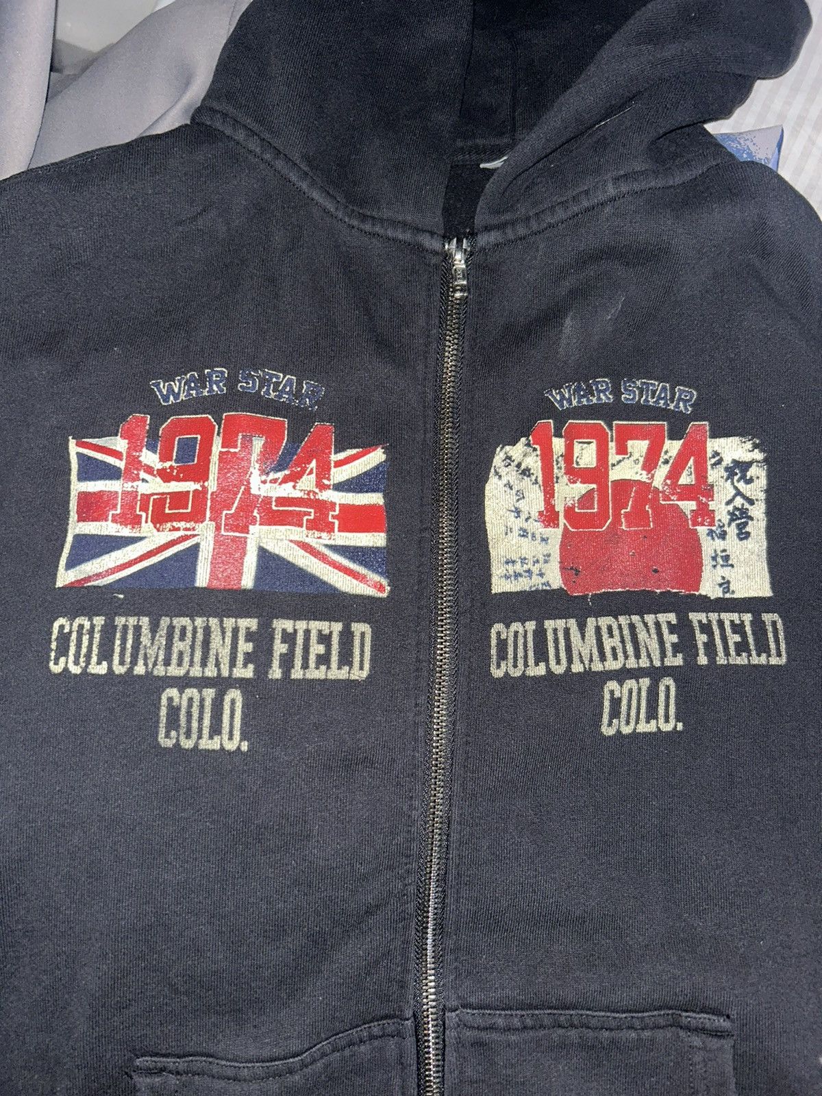 Designer × Vintage 74 IS WAR COLUMBINE HOODIE Size US L / EU 52-54 / 3 - 2 Thumbnail
