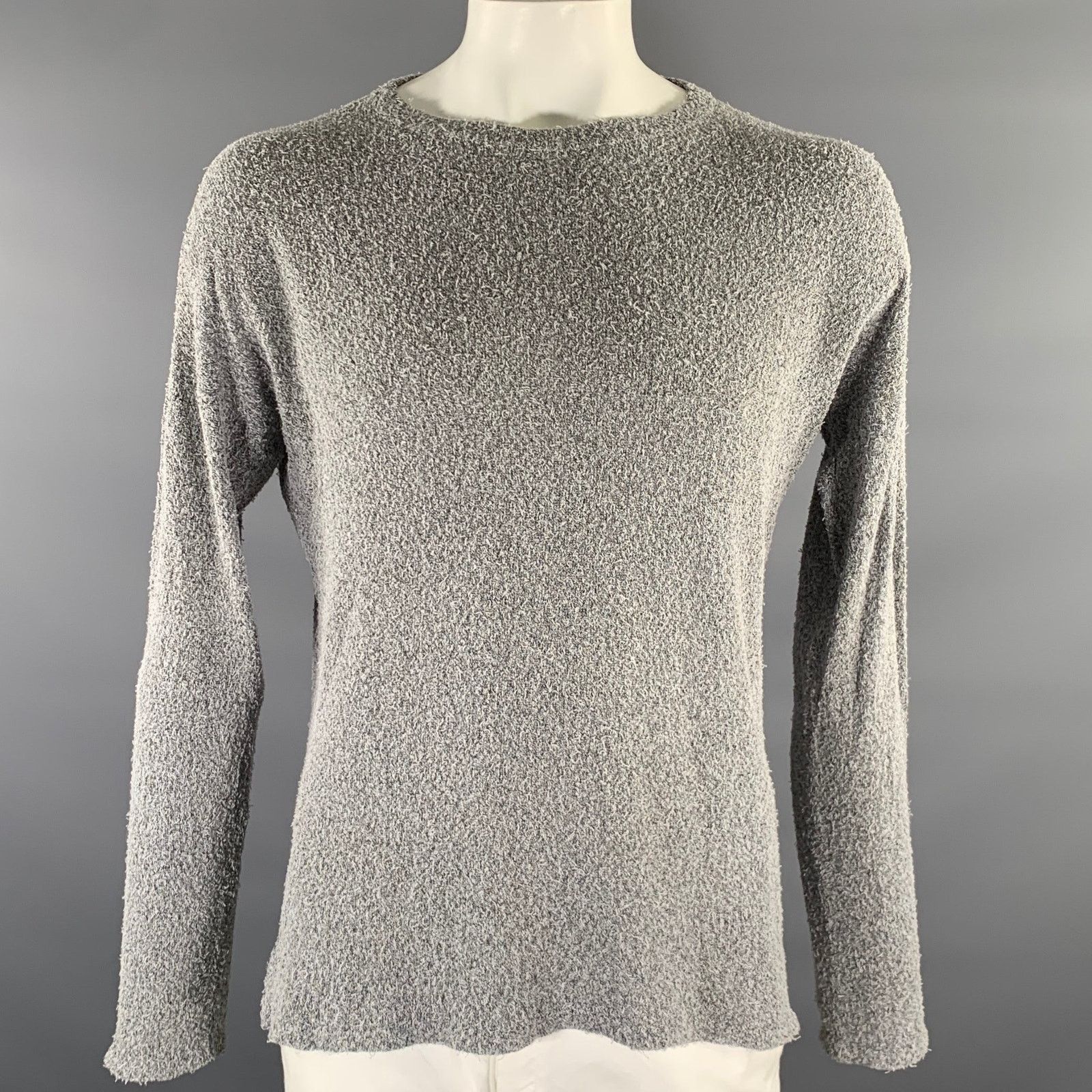 John Elliott Size L Grey Black Textured Cotton Nylon Pullover Size US L / EU 52-54 / 3 - 1 Thumbnail