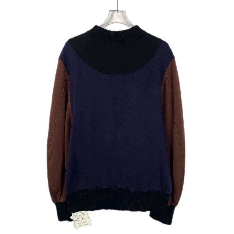 Loewe Loewe Patchwork logo embroidered cotton round neck long sl Size L / US 10 / IT 46 - 2 Thumbnail