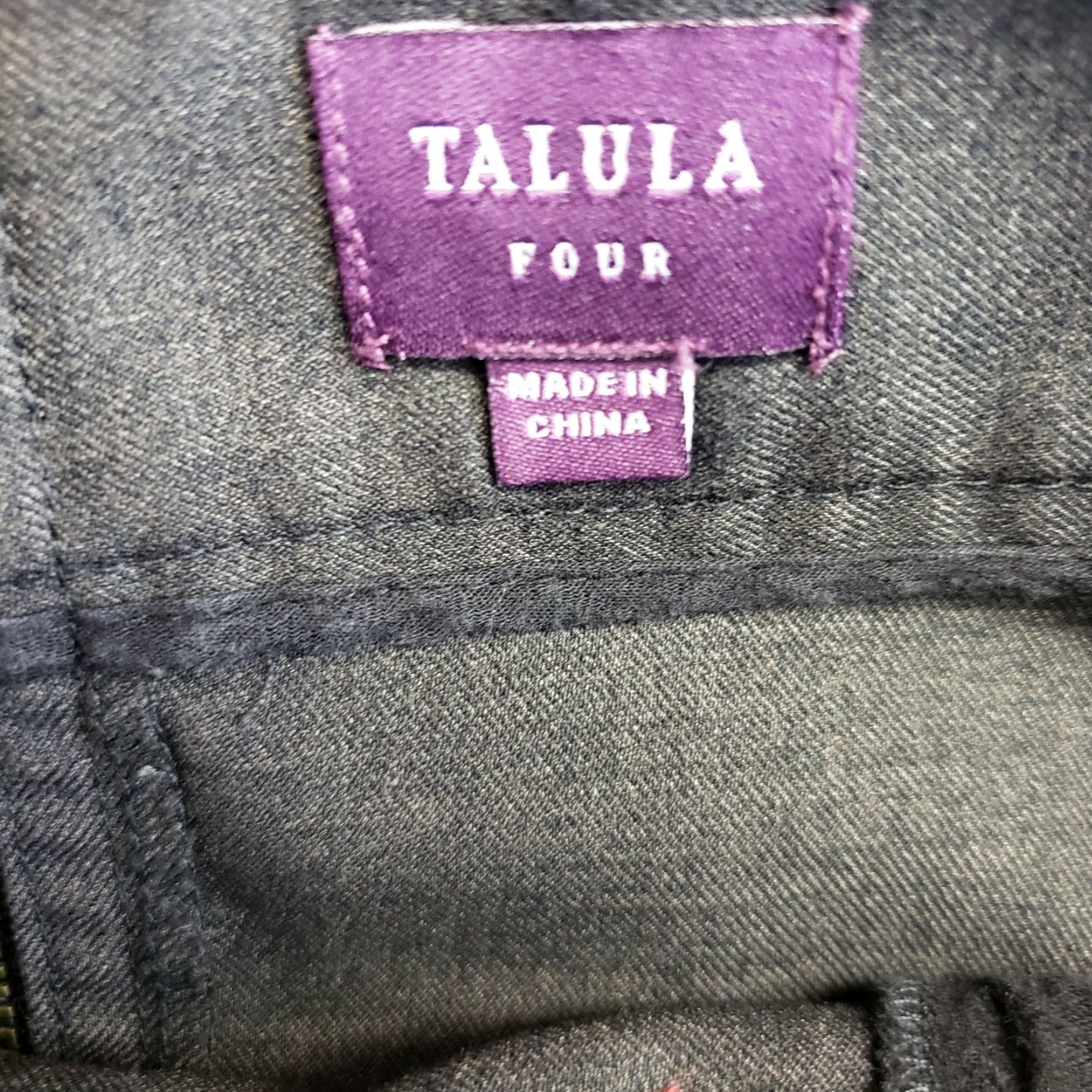 Vintage Talula Tulip Skirt Womens Sz 4 Solid Charcoal Gray Pockets Zipper Exposed Short Vintage: No Size 27" / US 4 / IT 40 - 4 Thumbnail
