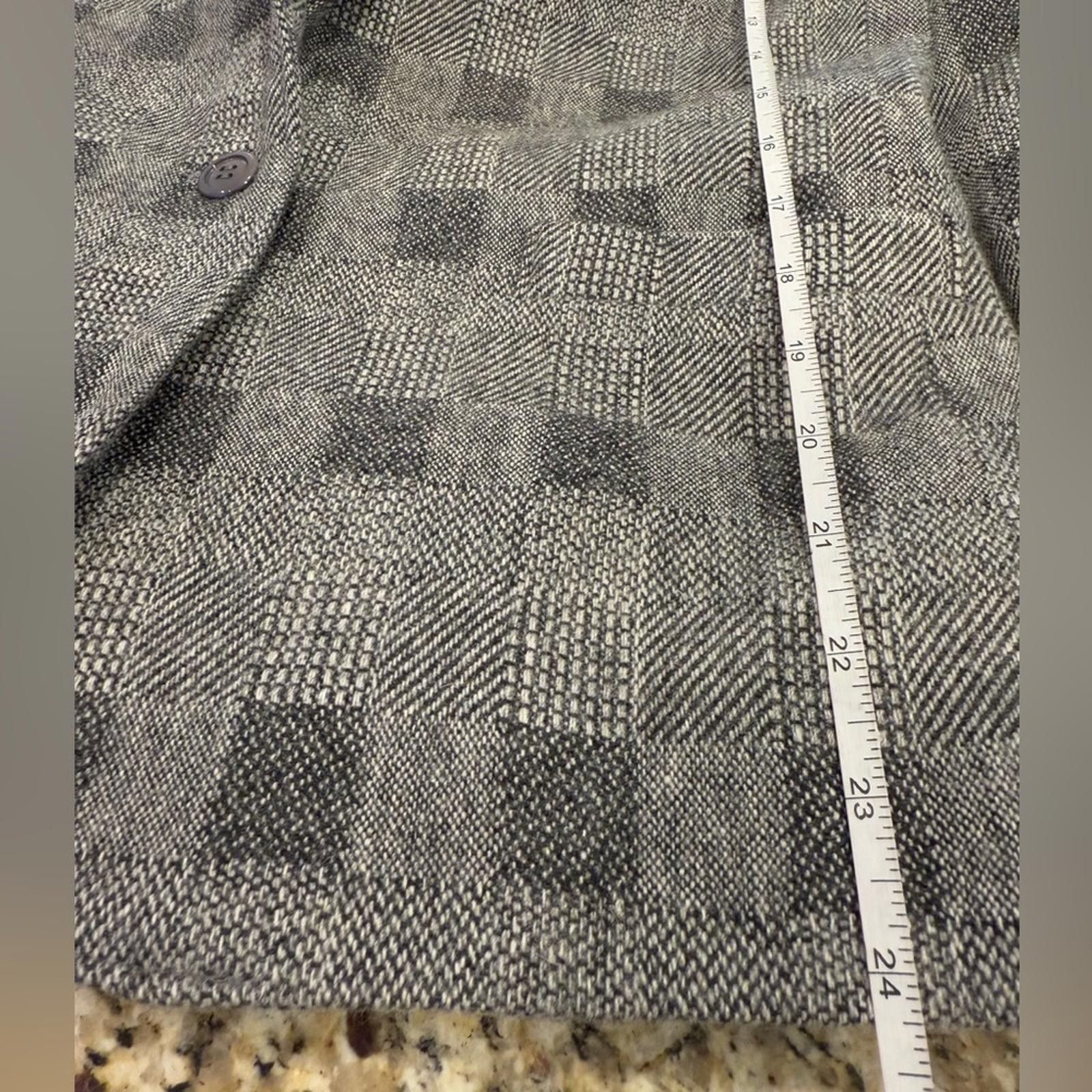 Other By Brooks gray checkered wool blend blazer SZ 7/8 Size M / US 6-8 / IT 42-44 - 8 Thumbnail